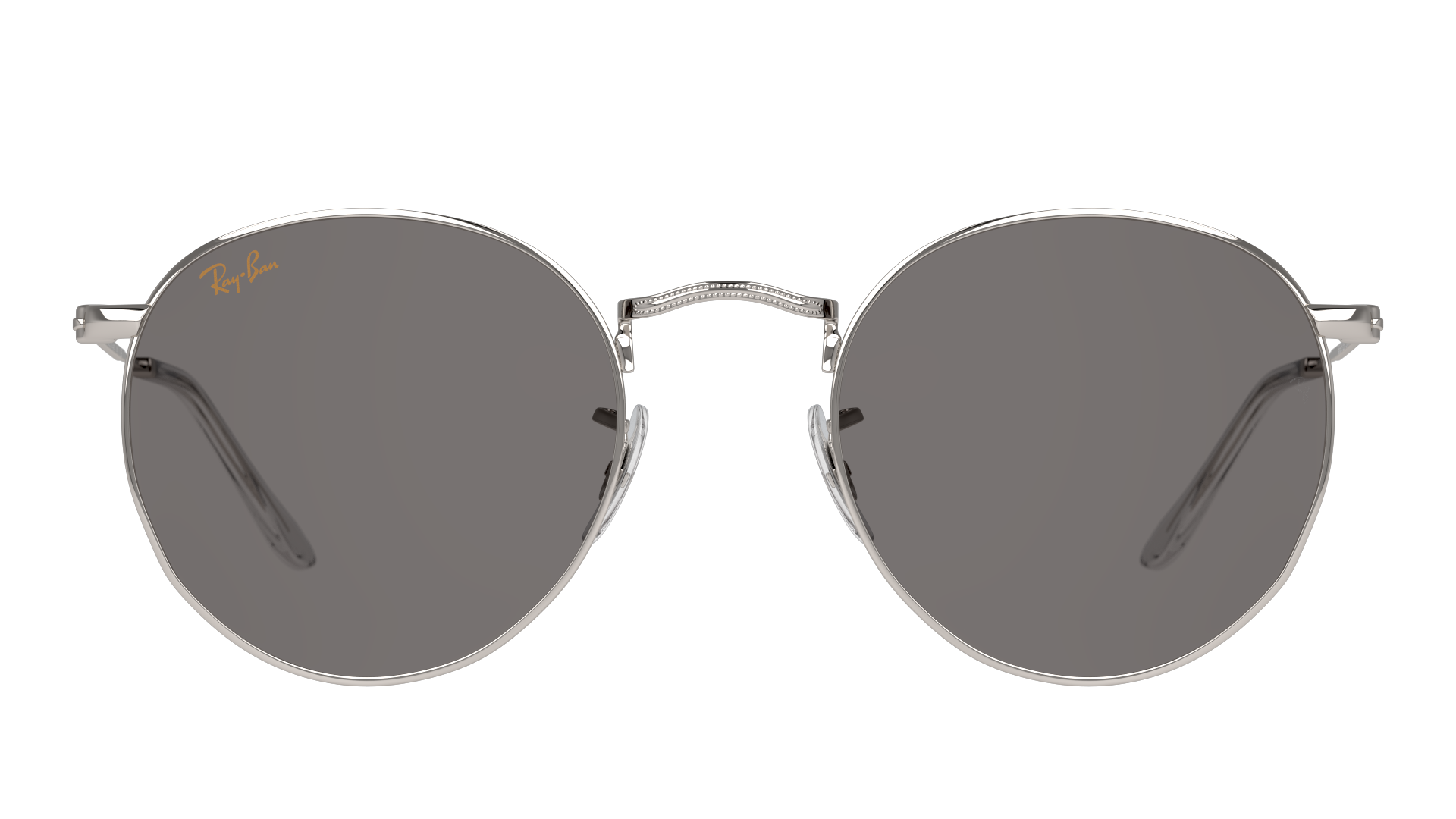 Front Ray-Ban Round Metal Legend Gold RB3447 9196R5 Blauw / Goud