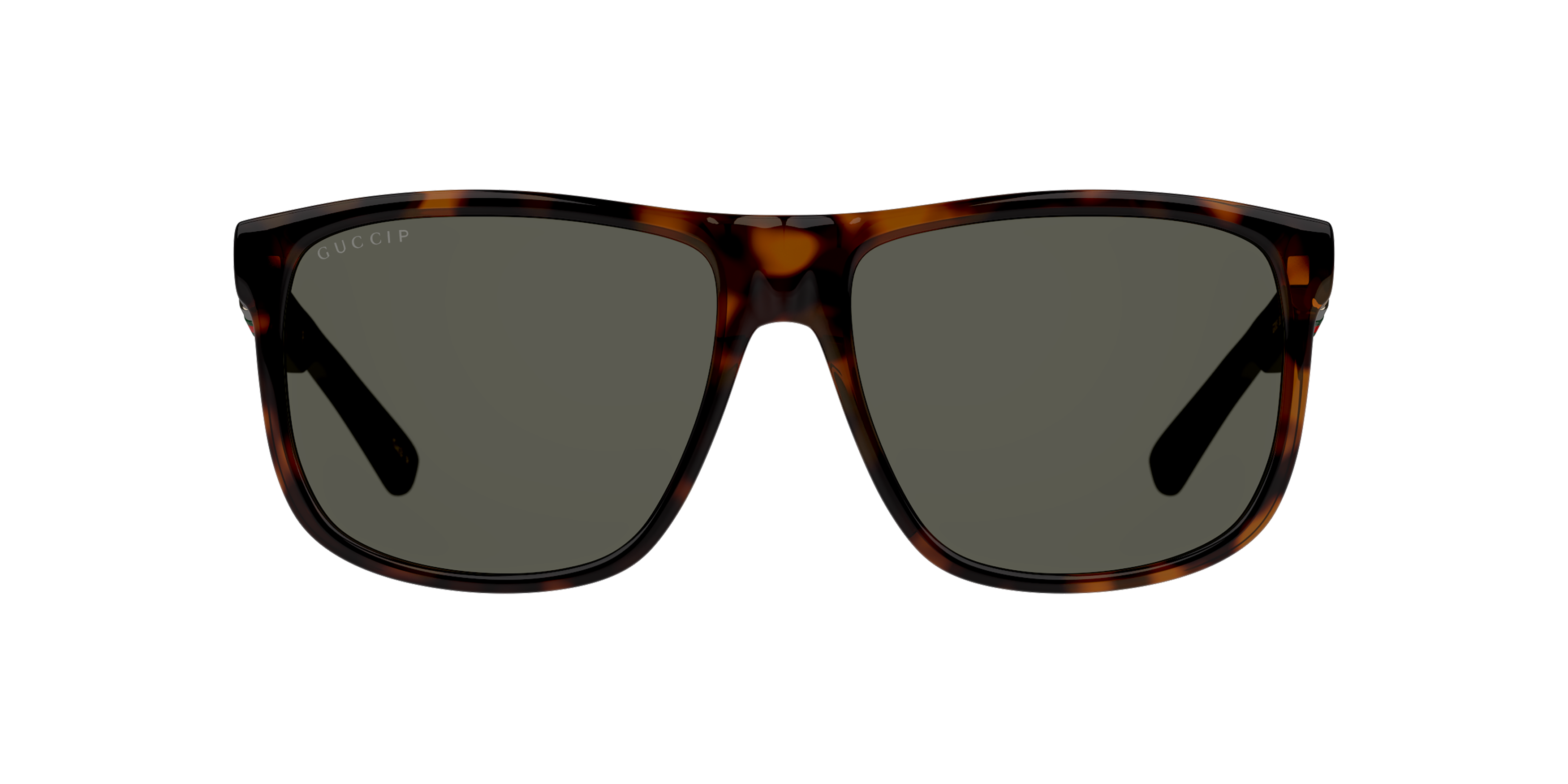 Front Gucci GG 0010S (003) Sunglasses Grey / Tortoise Shell