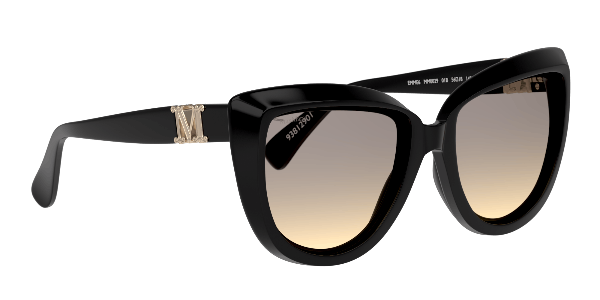 Angle_Right01 Max Mara MM0029 01B Grigio / Nero