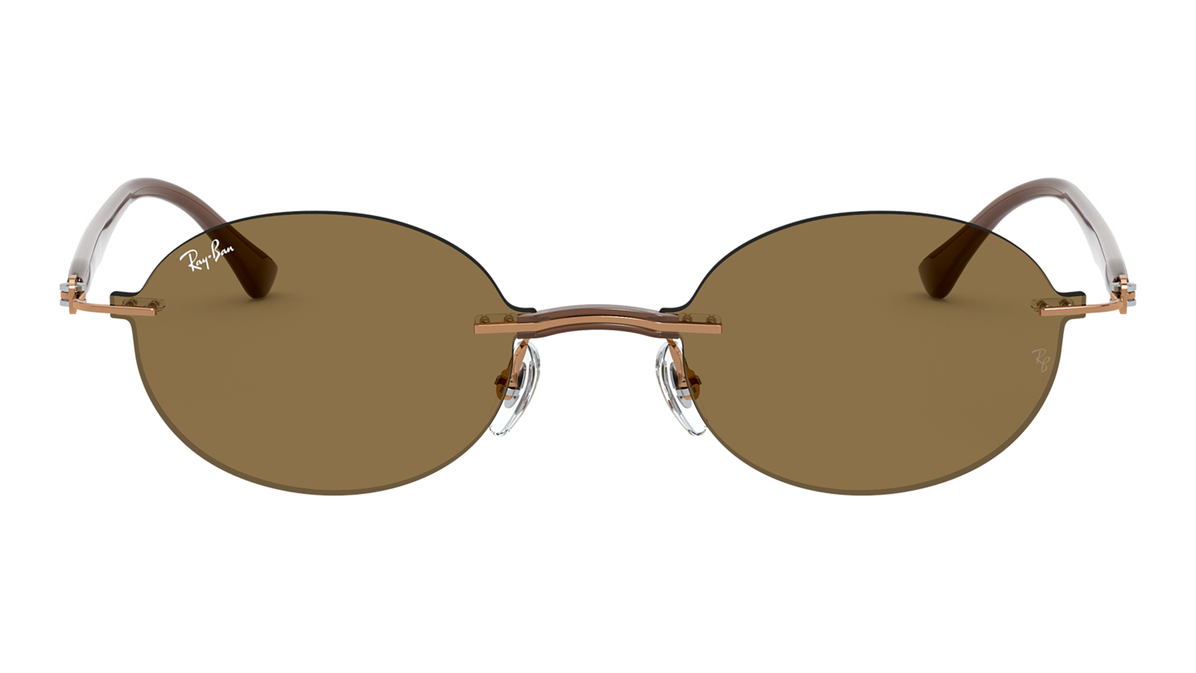 Front Ray-Ban RB8060 155/73 Bruin / Bruin, Transparant
