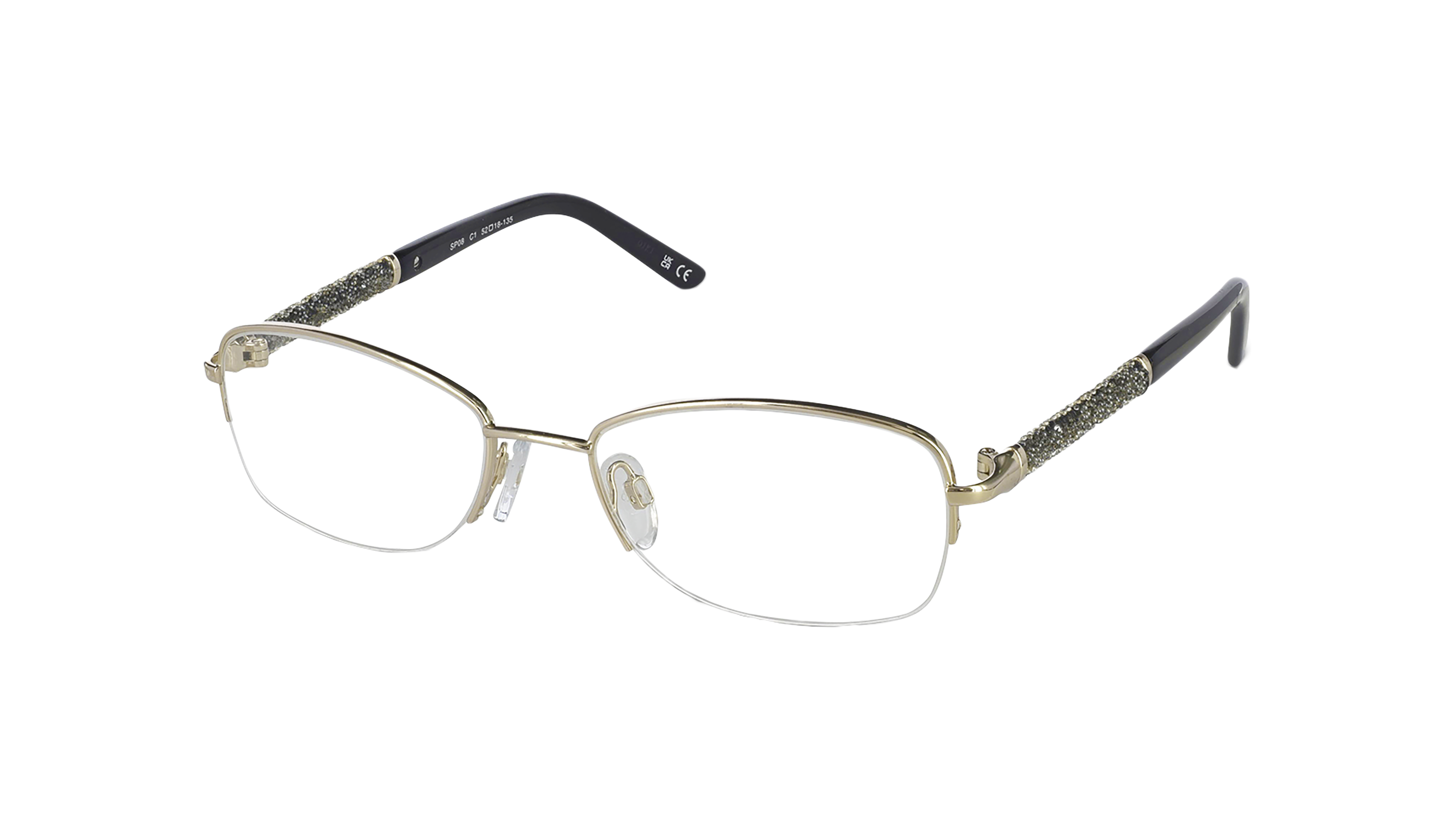 Angle_Left01 Palazzo SP08 (C1) Glasses Transparent / Gold