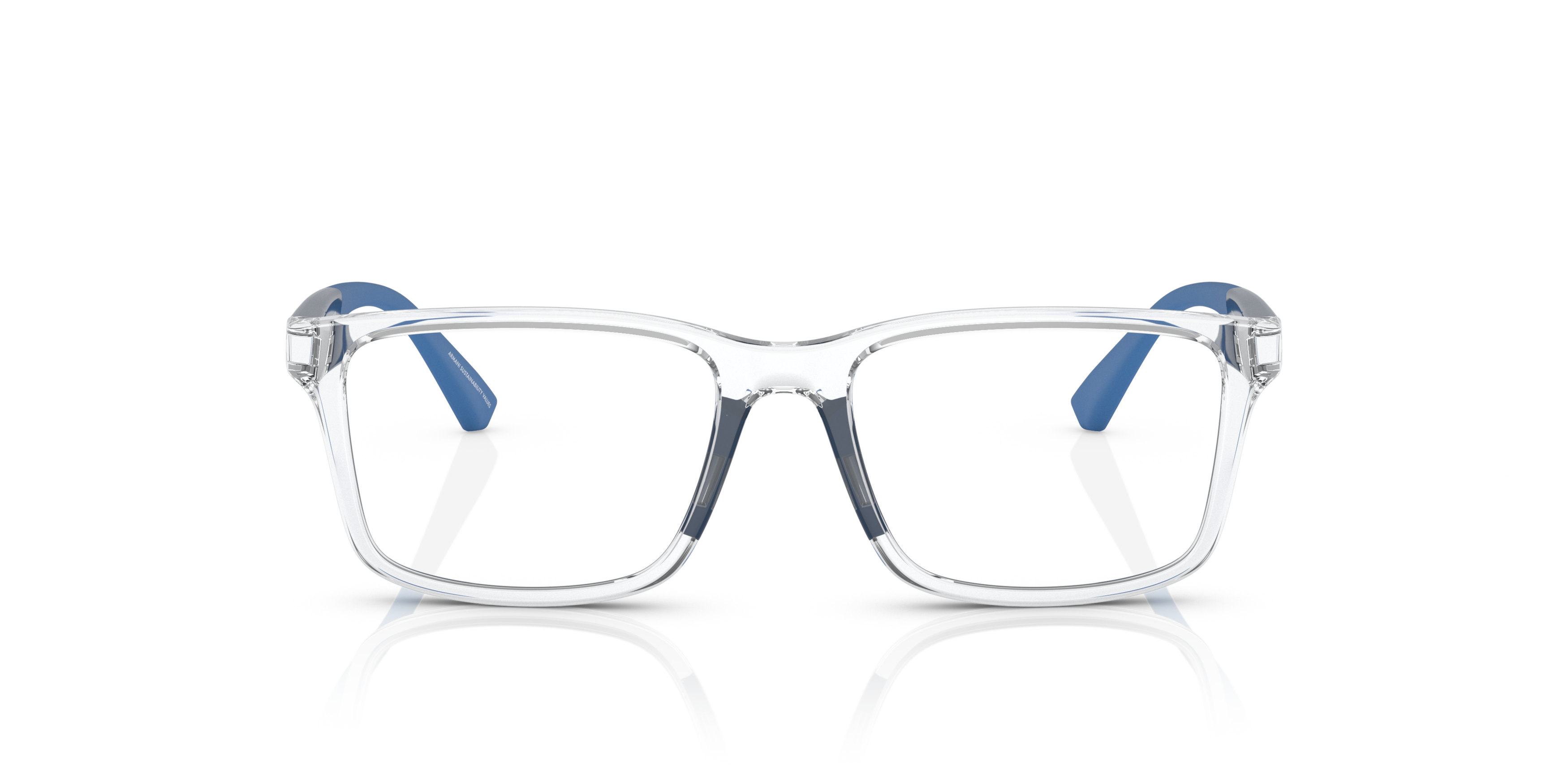 Front Emporio Armani EK 3203 Children's Glasses Transparent / Blue