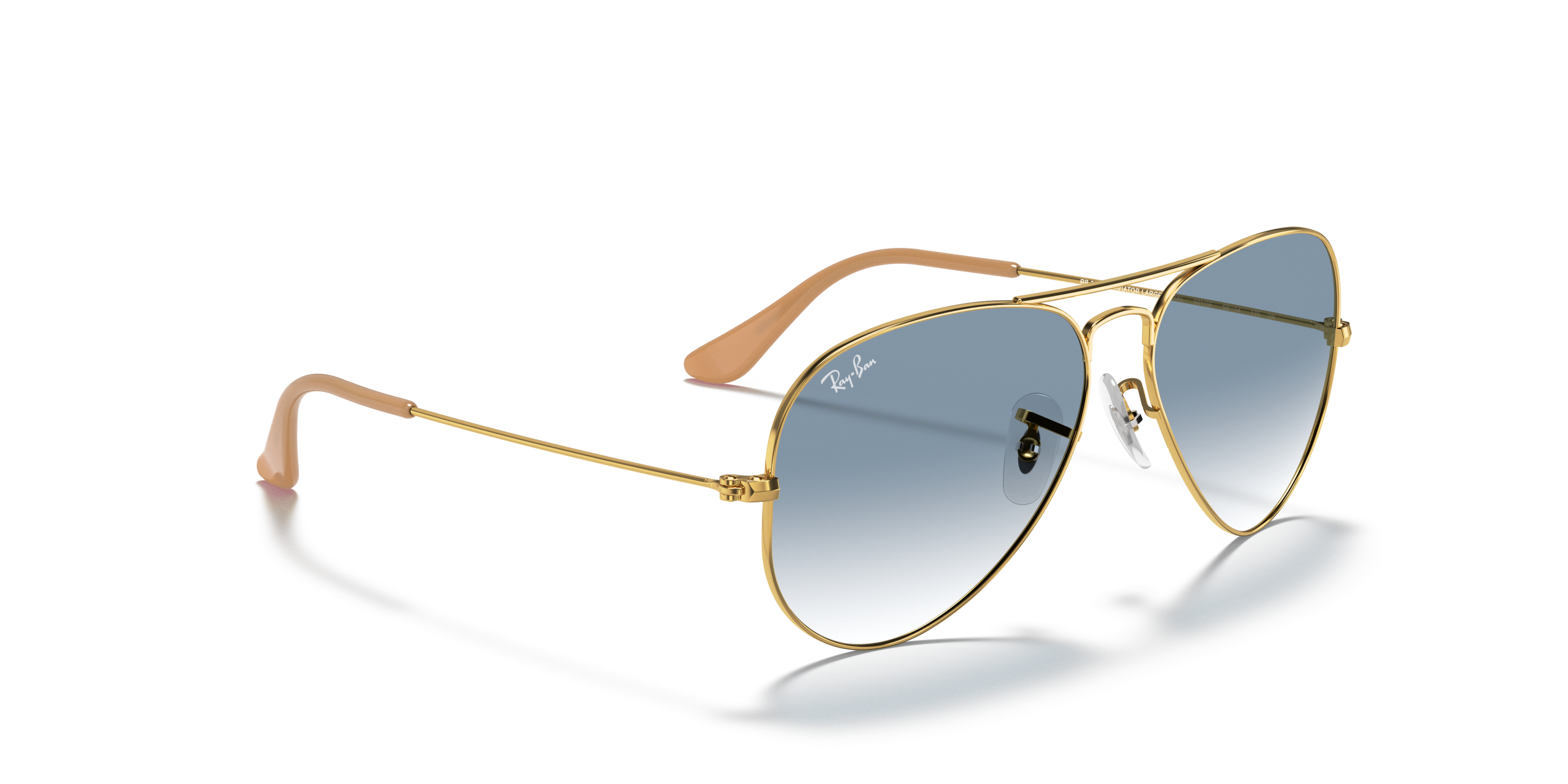 Angle_Right01 Ray-Ban RB 3025 Sunglasses Blue / Gold