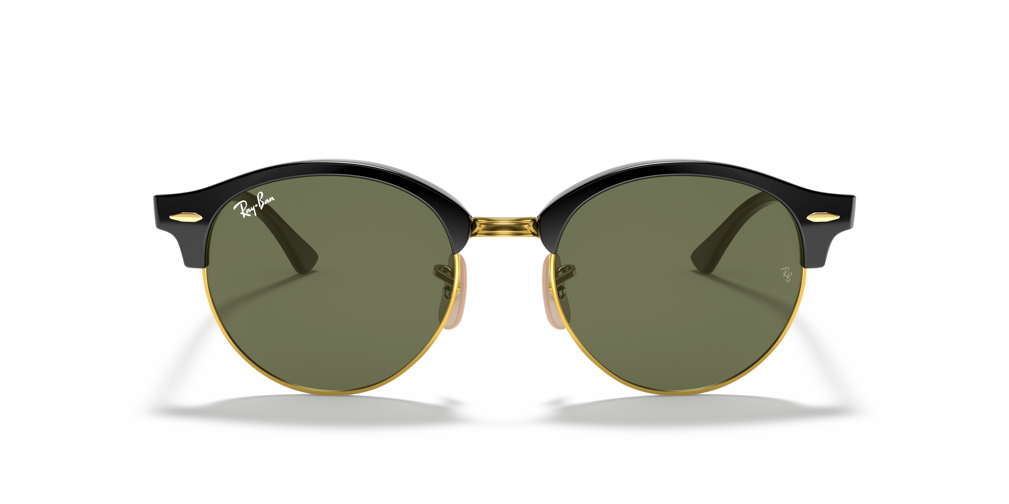 Front Ray-Ban Clubround Classic RB4246 901 Groen / Zwart