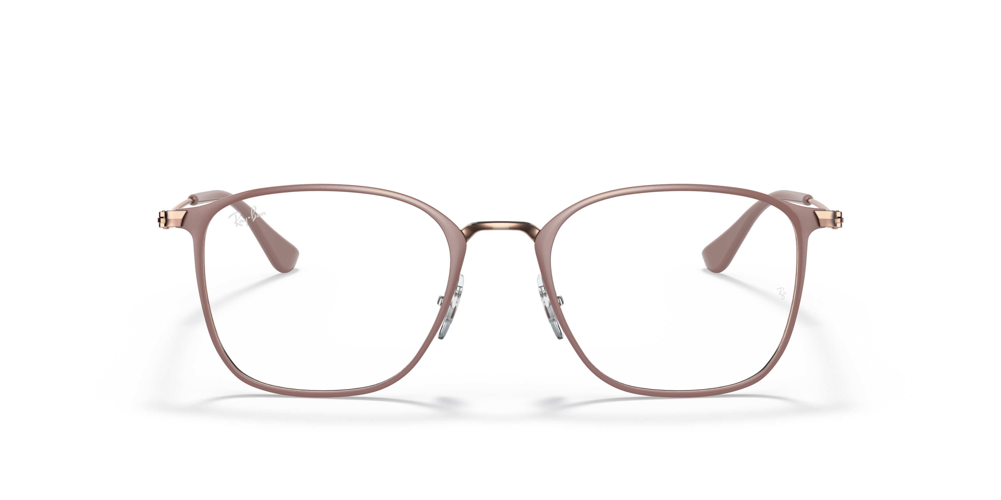 Front Ray-Ban RX 6466 Glasses Transparent / Brown