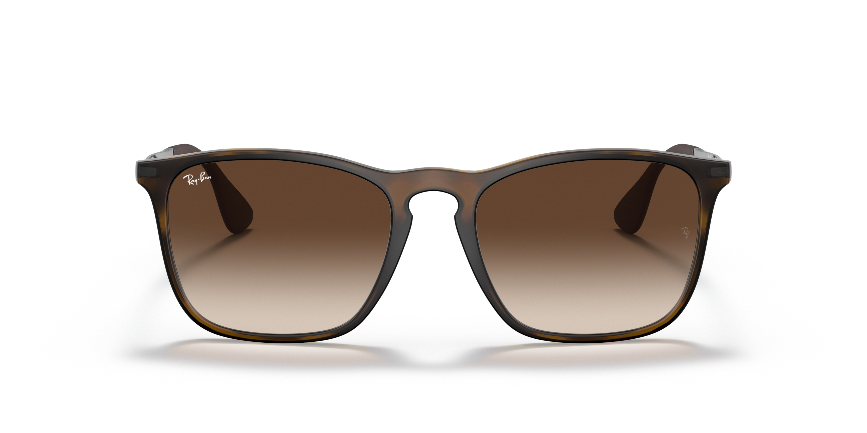 Front Ray-Ban Chris RB 4187 (856/13) sunglasses Brown / Tortoise Shell