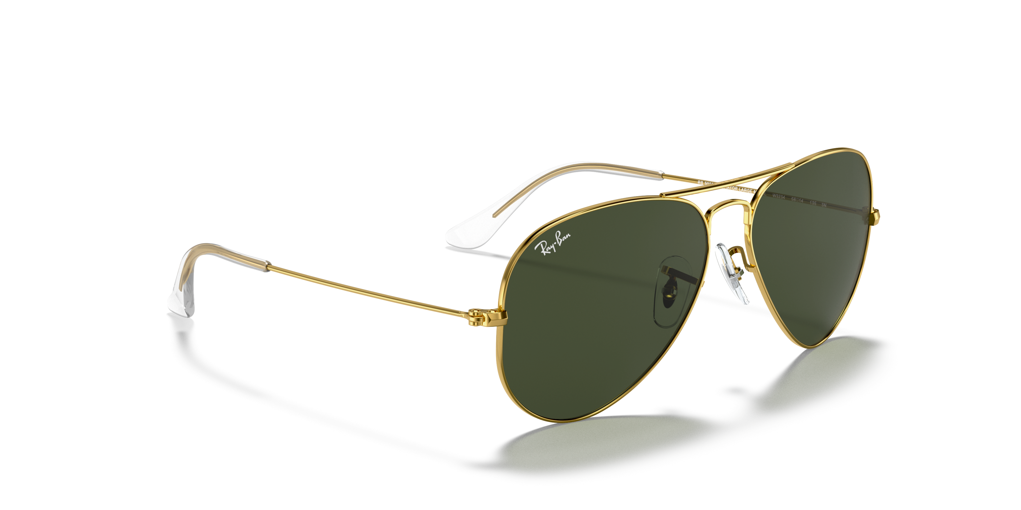 Angle_Right01 Ray-Ban Aviator (55mm) RB 3025 (W3234) Sunglasses Grey / Gold