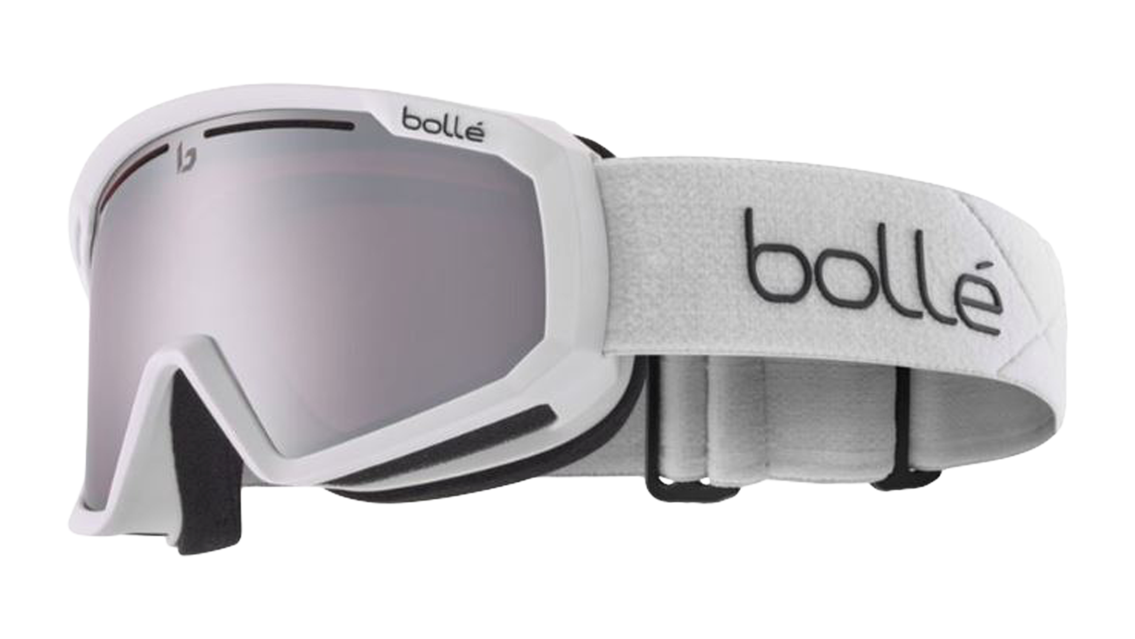 Angle_Left01 Bolle Y7 OTG Snow Goggles Grey / White