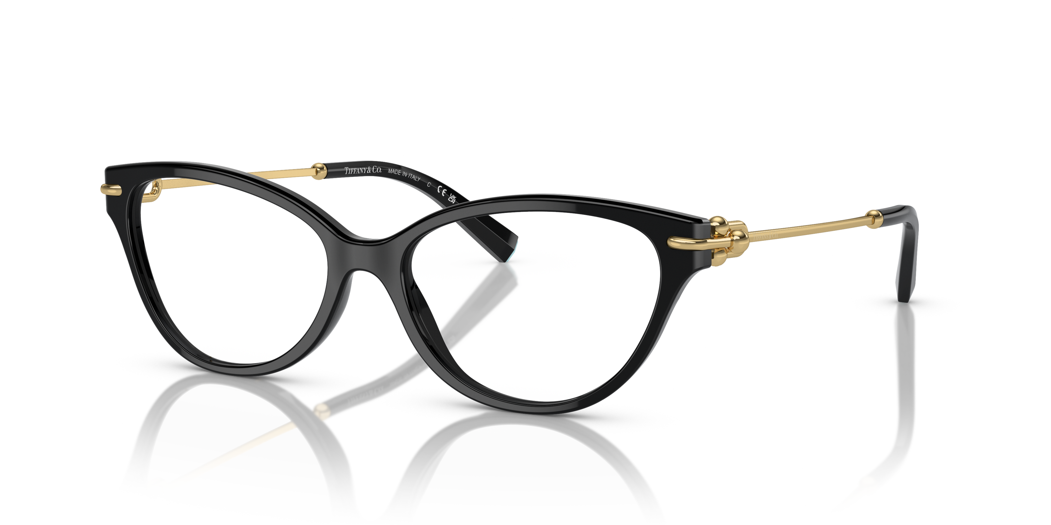 Angle_Left01 Tiffany & Co TF 2231 Glasses Transparent / Black
