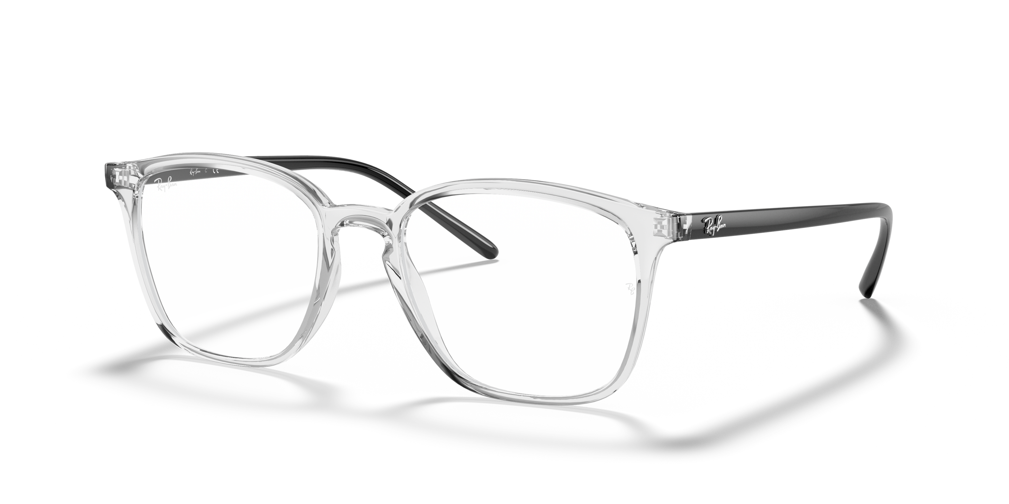 Angle_Left01 Ray-Ban 0RX7185 5943 Transparent