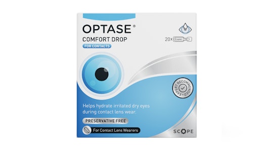 Optase Optase Comfort Drop Preservative Free Eye Drops Eye Drops 20 x 0.4ml