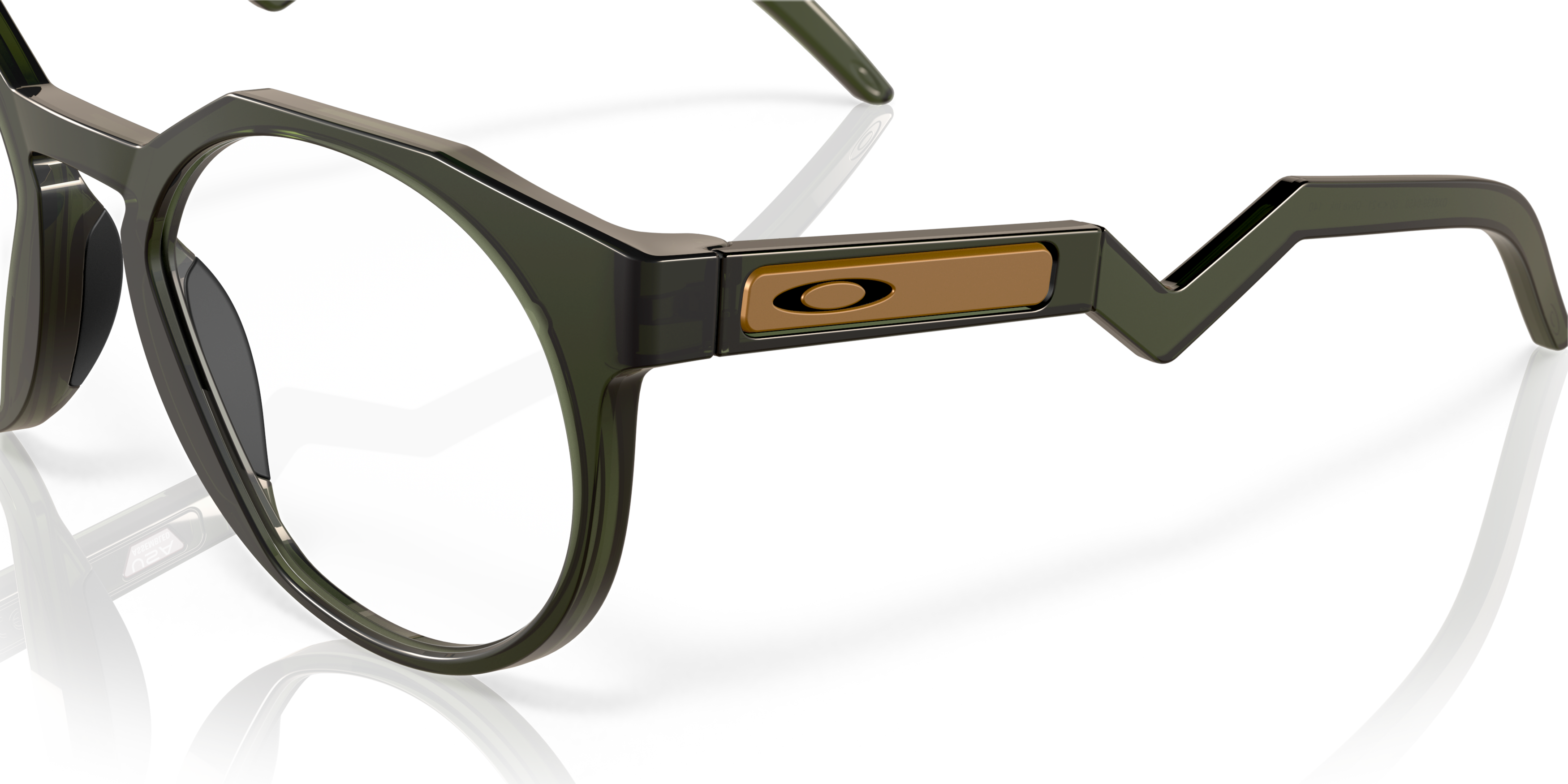 Detail01 Oakley OX 8139 Glasses Transparent / Black