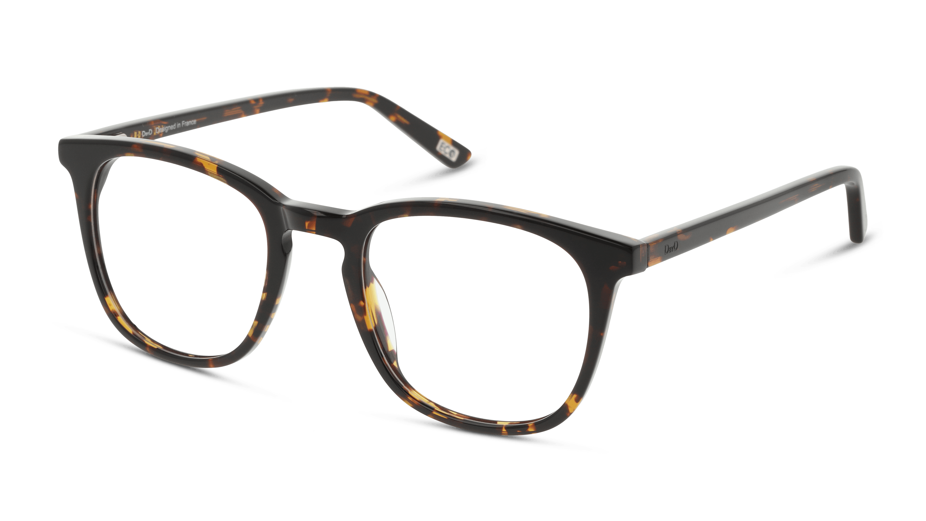 Angle_Left01 DbyD Essentials DB OM0035 Glasses Transparent / Tortoise Shell