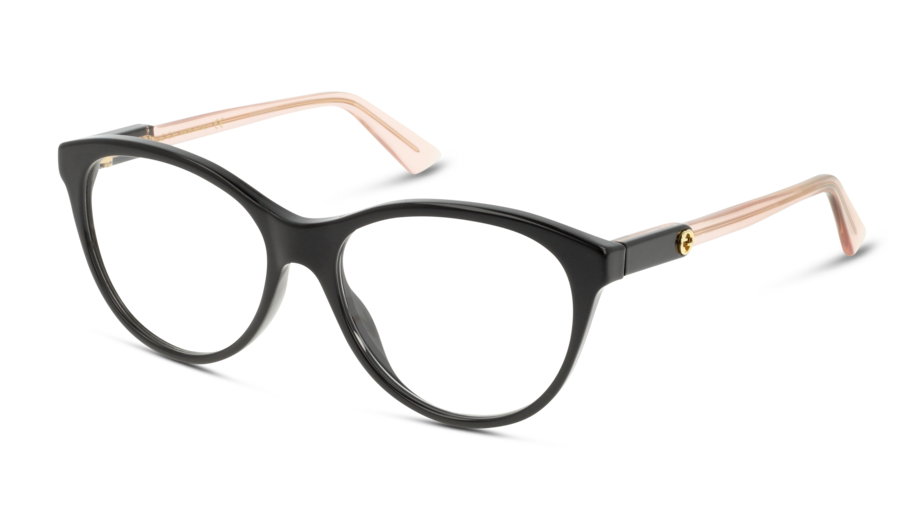 Angle_Left01 Gucci GG 0486O (004) Glasses Transparent / Black