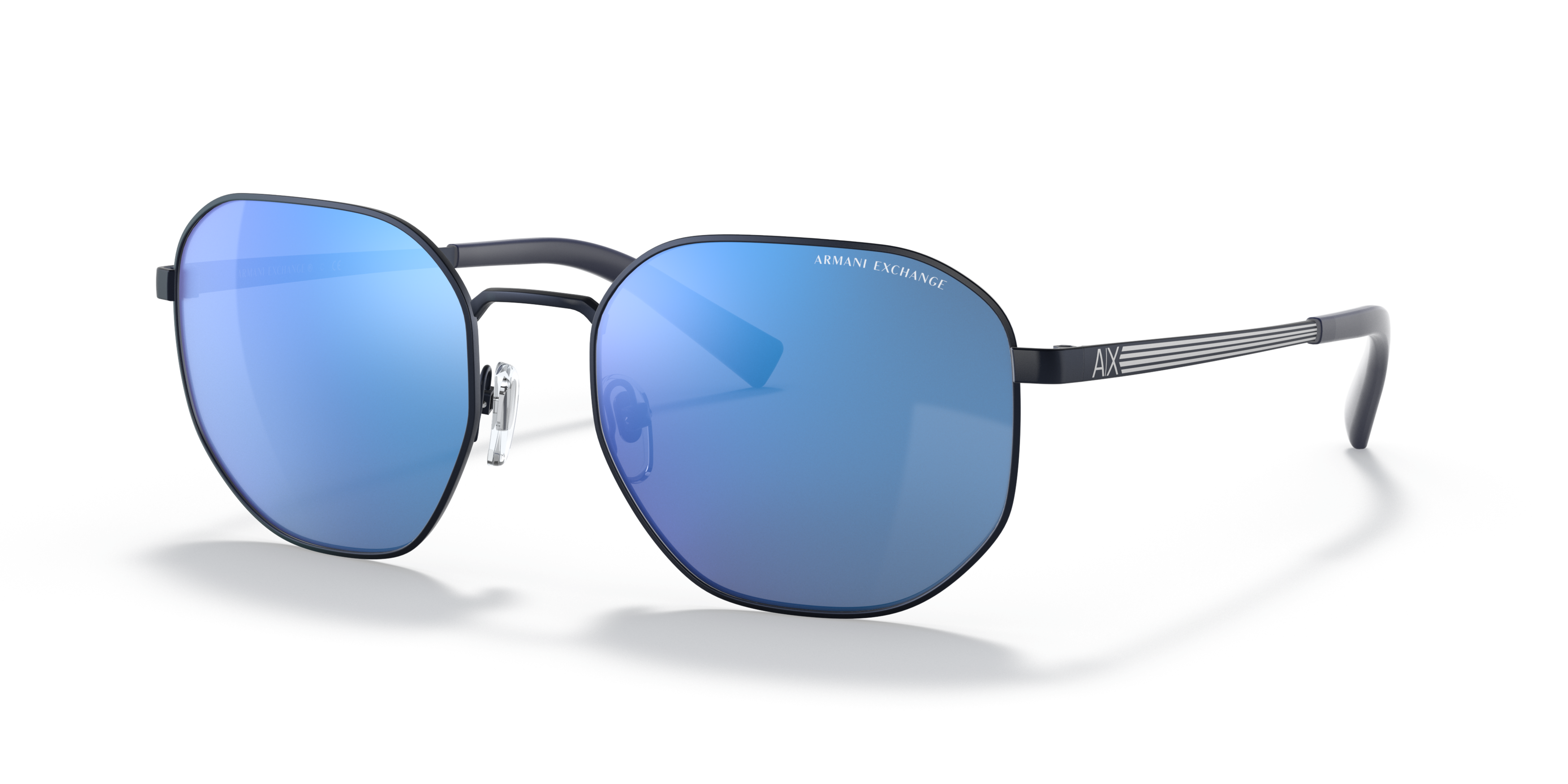 Angle_Left01 Armani Exchange AX 2036S (609955) Sunglasses Blue / Blue