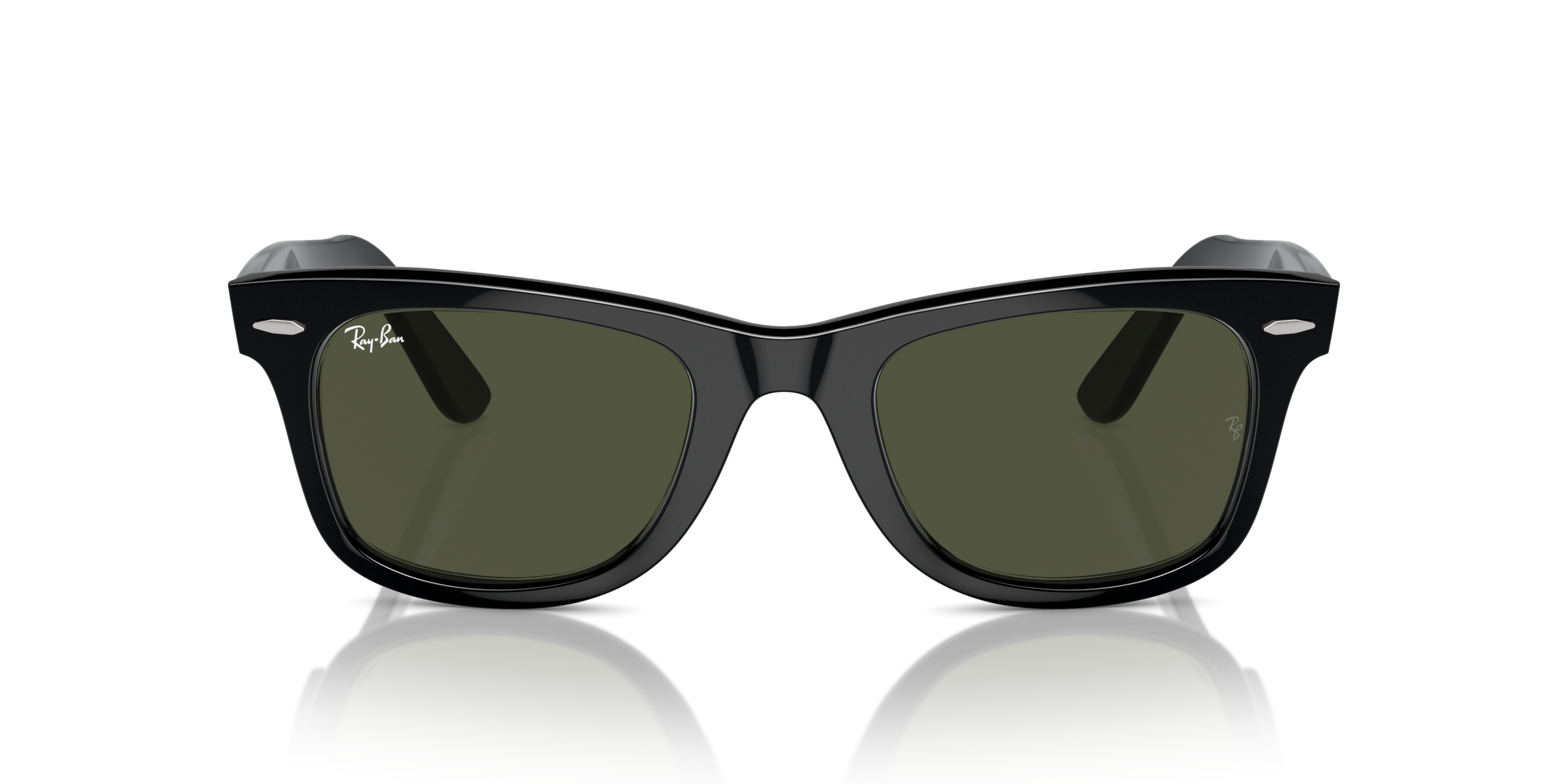 Front Ray-Ban Wayfarer RB 2140 (901) Sunglasses Green / Black