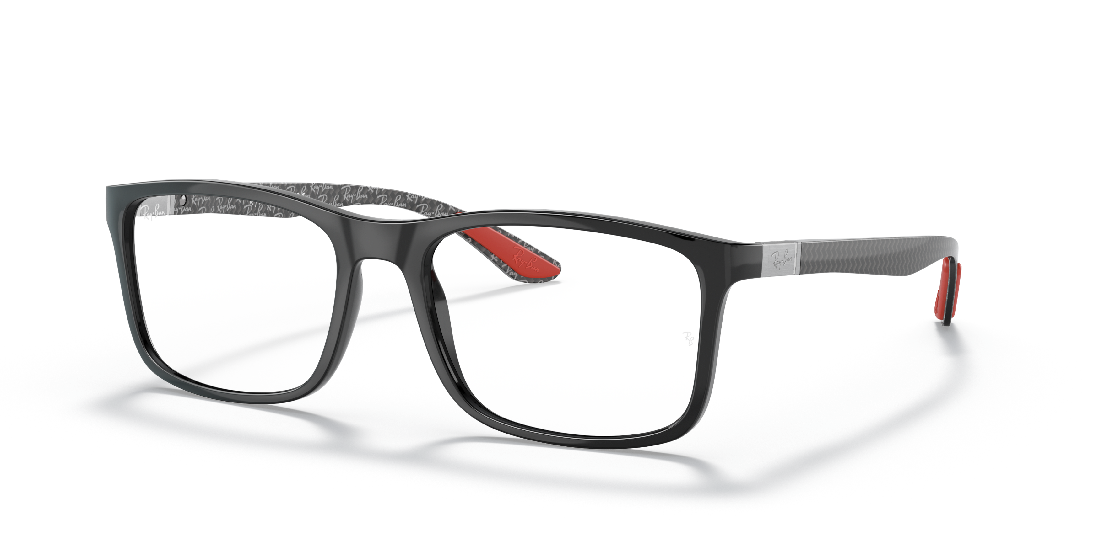 Angle_Left01 Ray-Ban RX 8908 Glasses Transparent / Black