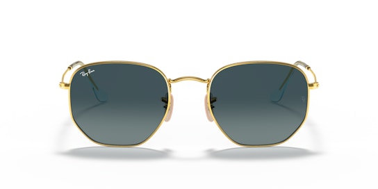 Ray-Ban Hexagonal Flat Lenses RB 3548N Sunglasses Grey / Gold