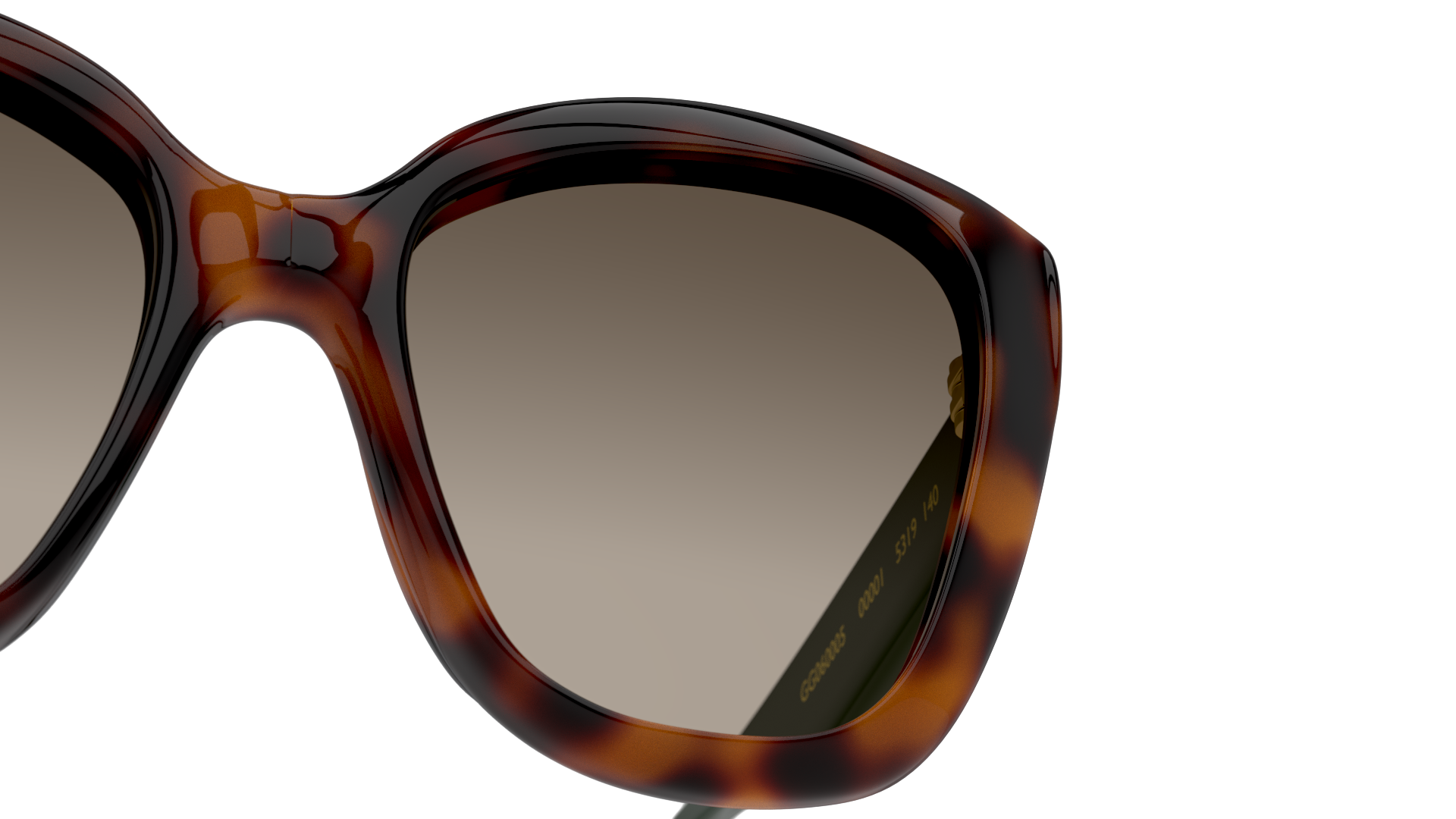 Detail01 Gucci GG 0860S Sunglasses Brown / Tortoise Shell