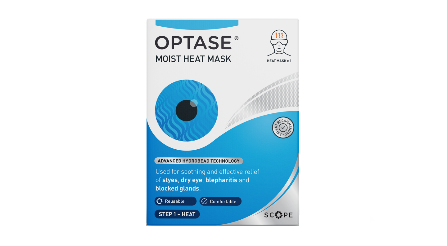Front Optase Optase Moist Reusable Heat Mask Eye Mask 1 x Mask