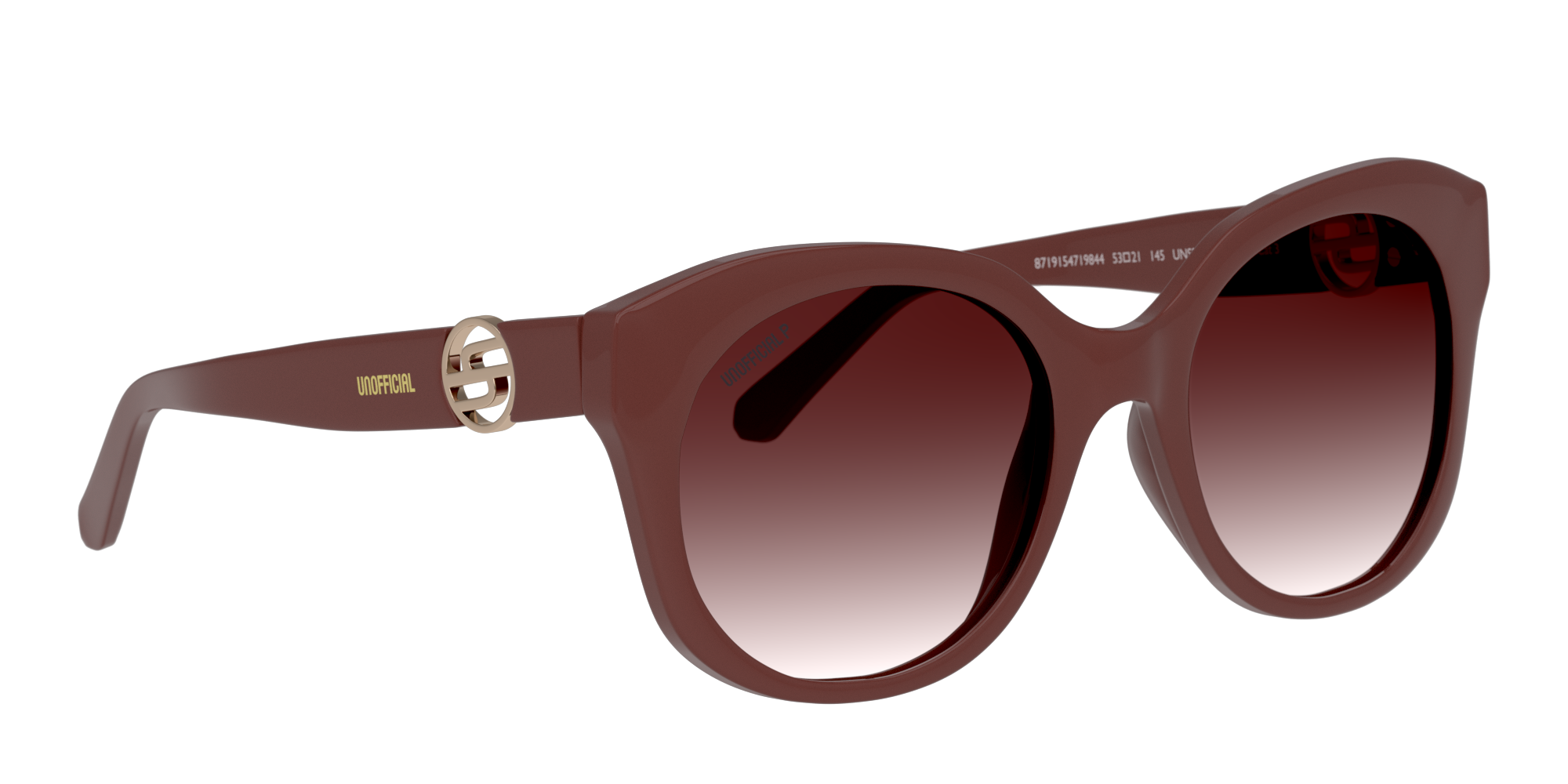 Angle_Right01 Unofficial UNSF0203P Sunglasses Brown / Red