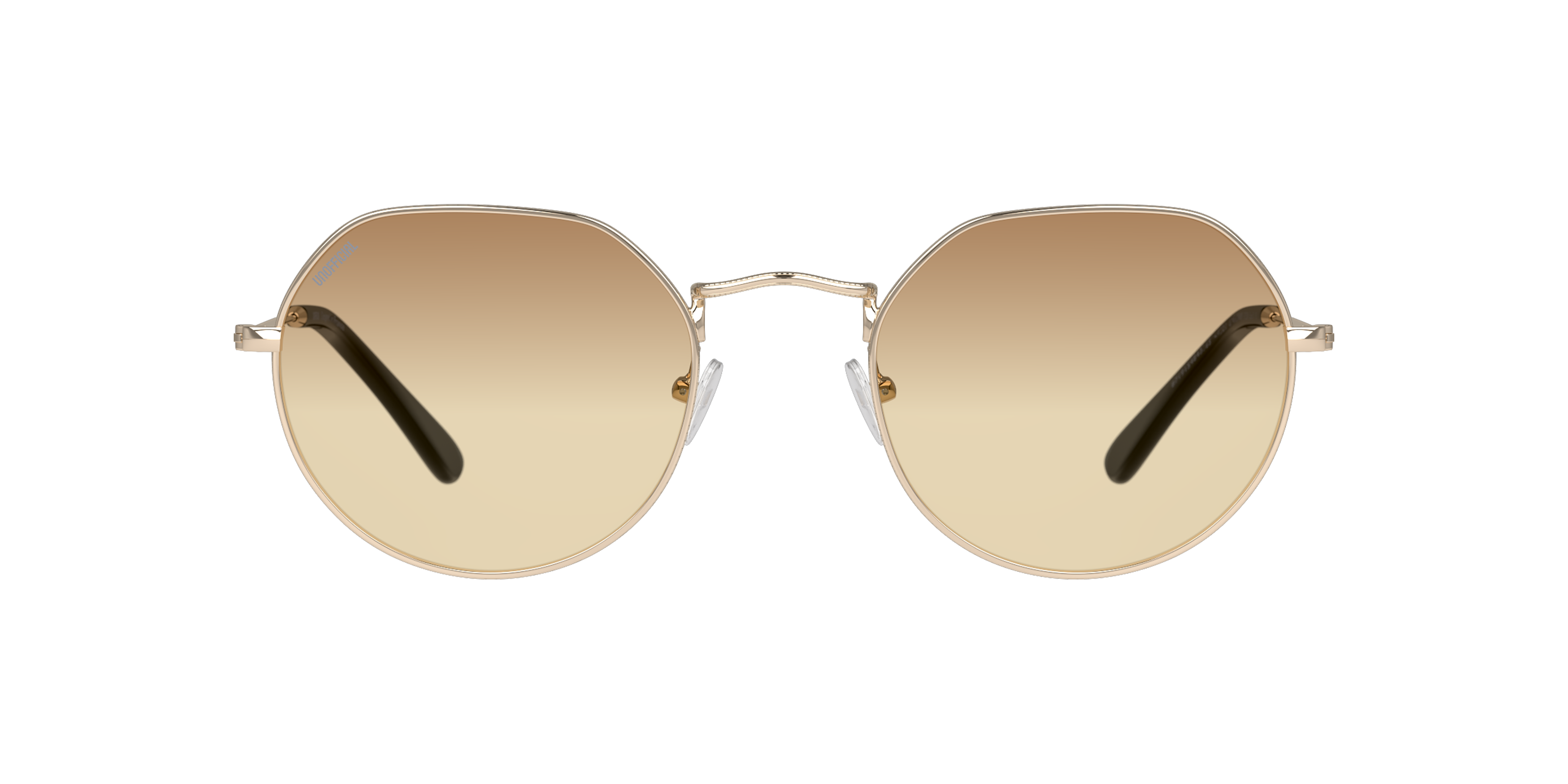 Front Unofficial UNSU0103 Sunglasses Brown / Gold