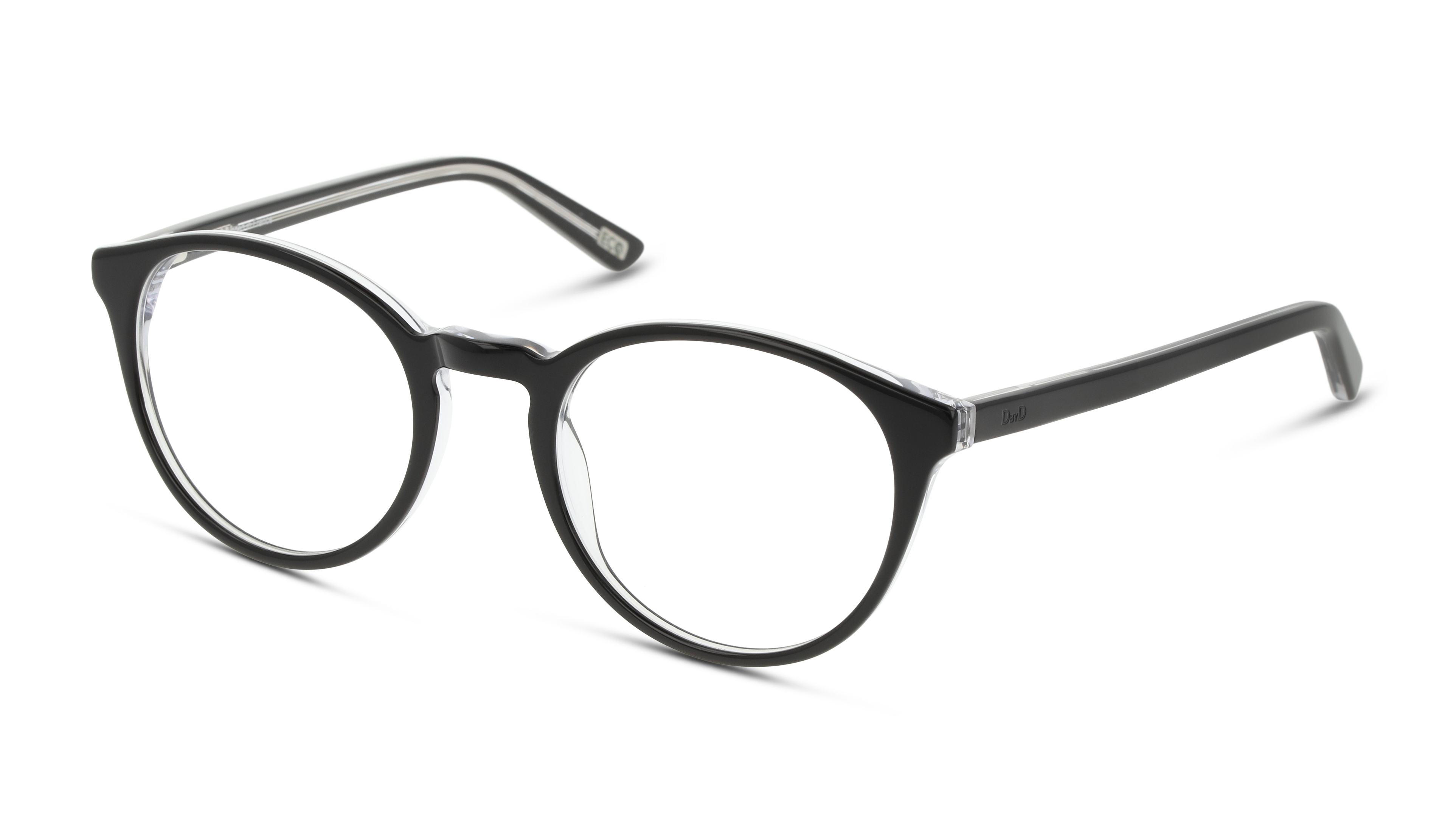 Angle_Left01 DbyD Essentials DB OM0036 Glasses Transparent / Black