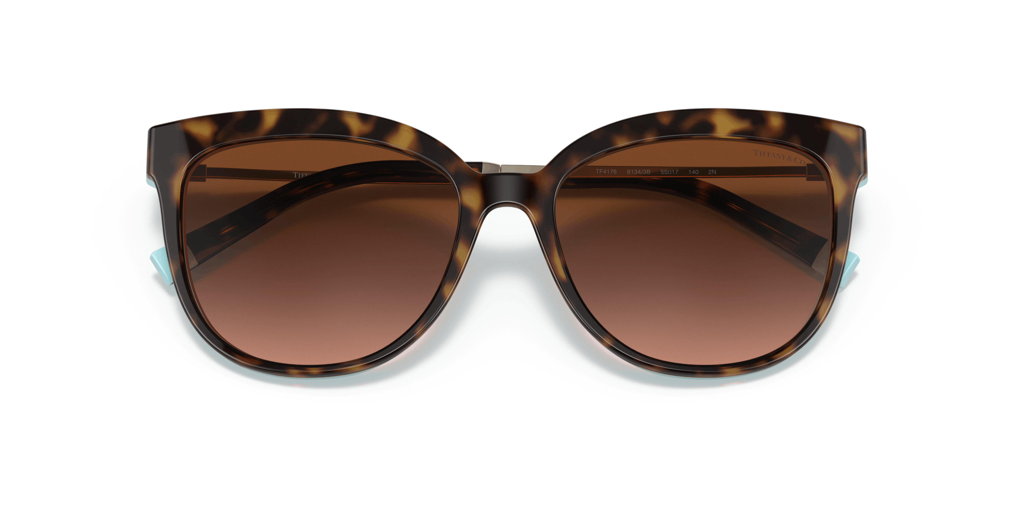 Folded Tiffany & Co TF 4176 (81343B) Sunglasses Brown / Havana