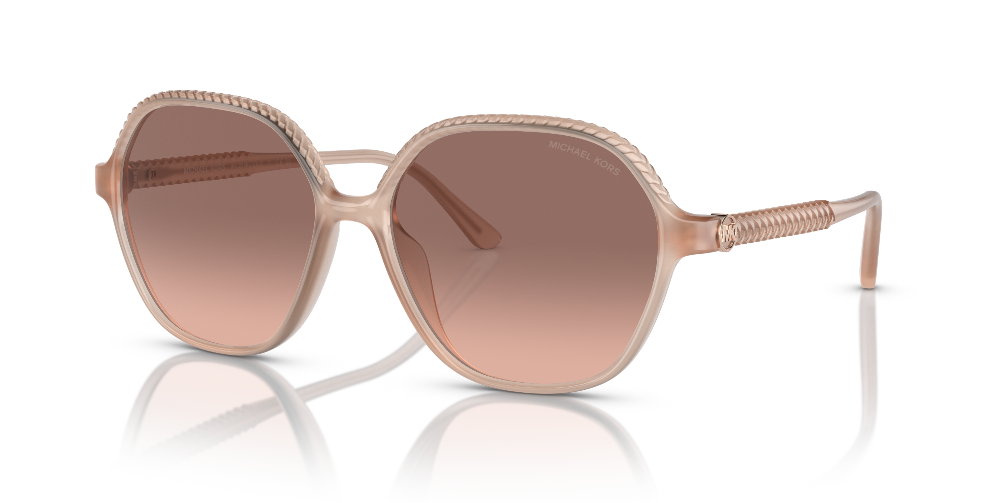 Angle_Left01 Michael Kors MK 2186U (344913) Sunglasses Brown / Pink