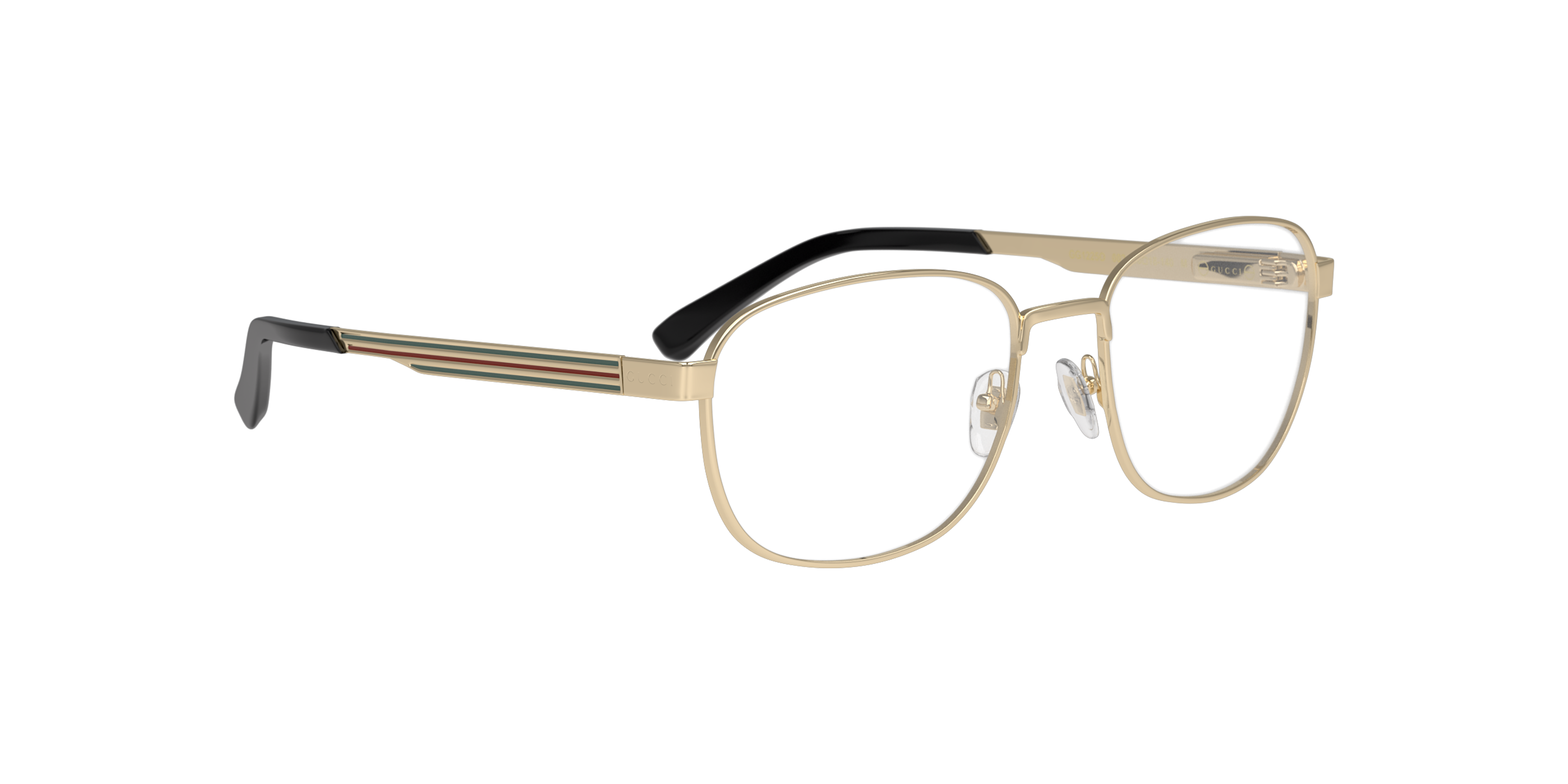 Angle_Right01 Gucci GG 1225O Glasses Transparent / Gold