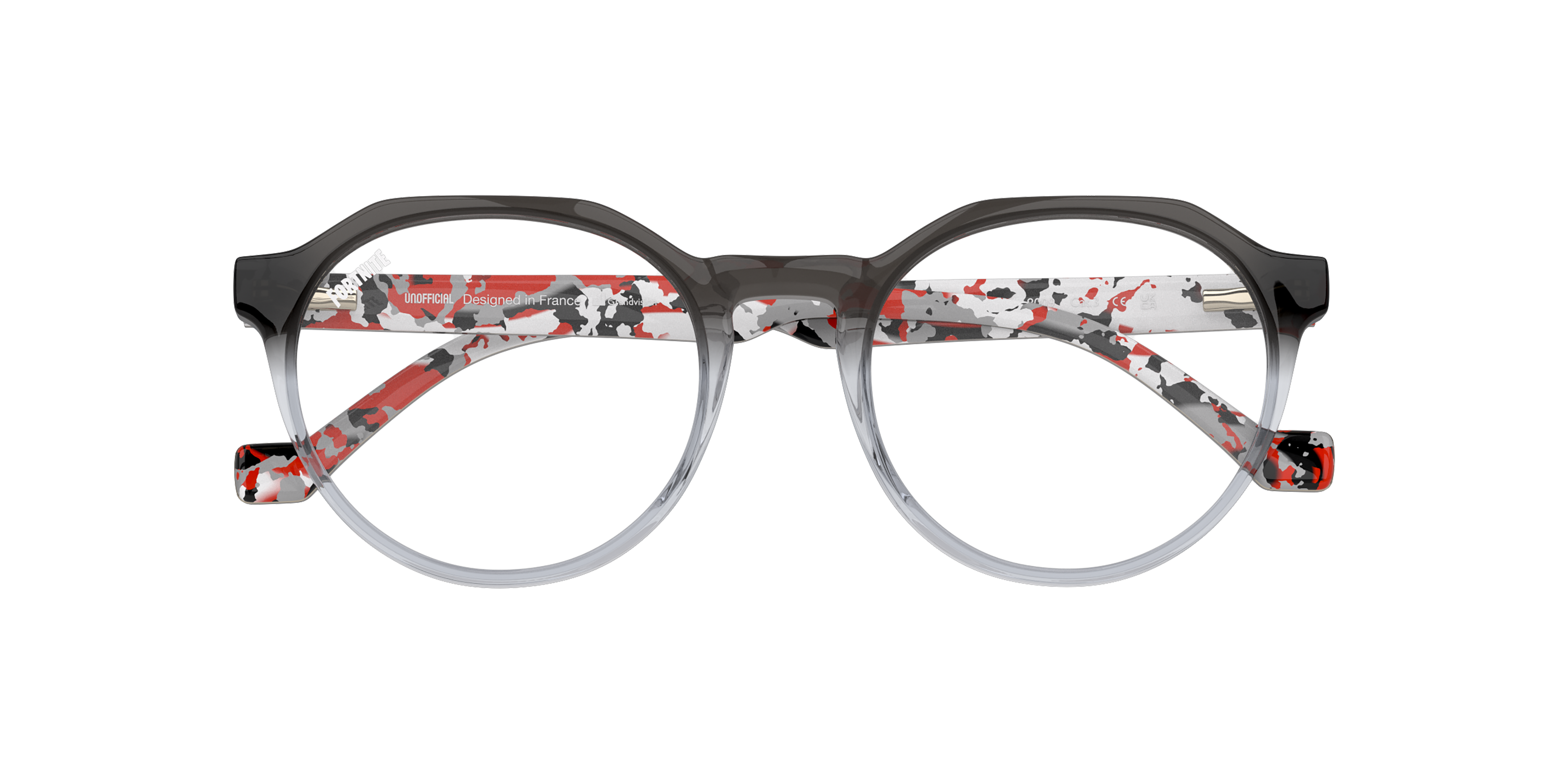 Folded Fortnite with Unofficial UNSU0162 Glasses Transparent / Grey