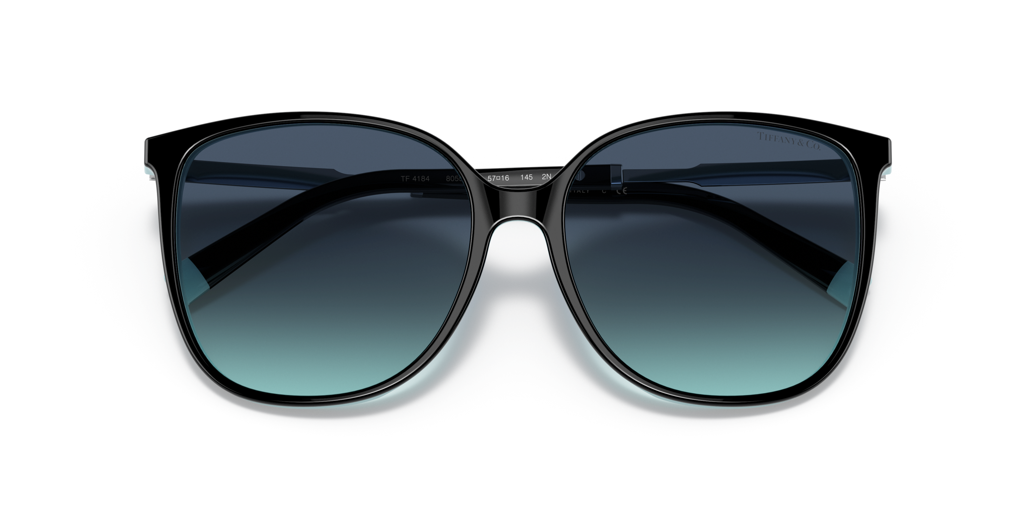 Folded Tiffany & Co TF 4184 Sunglasses Blue / Black