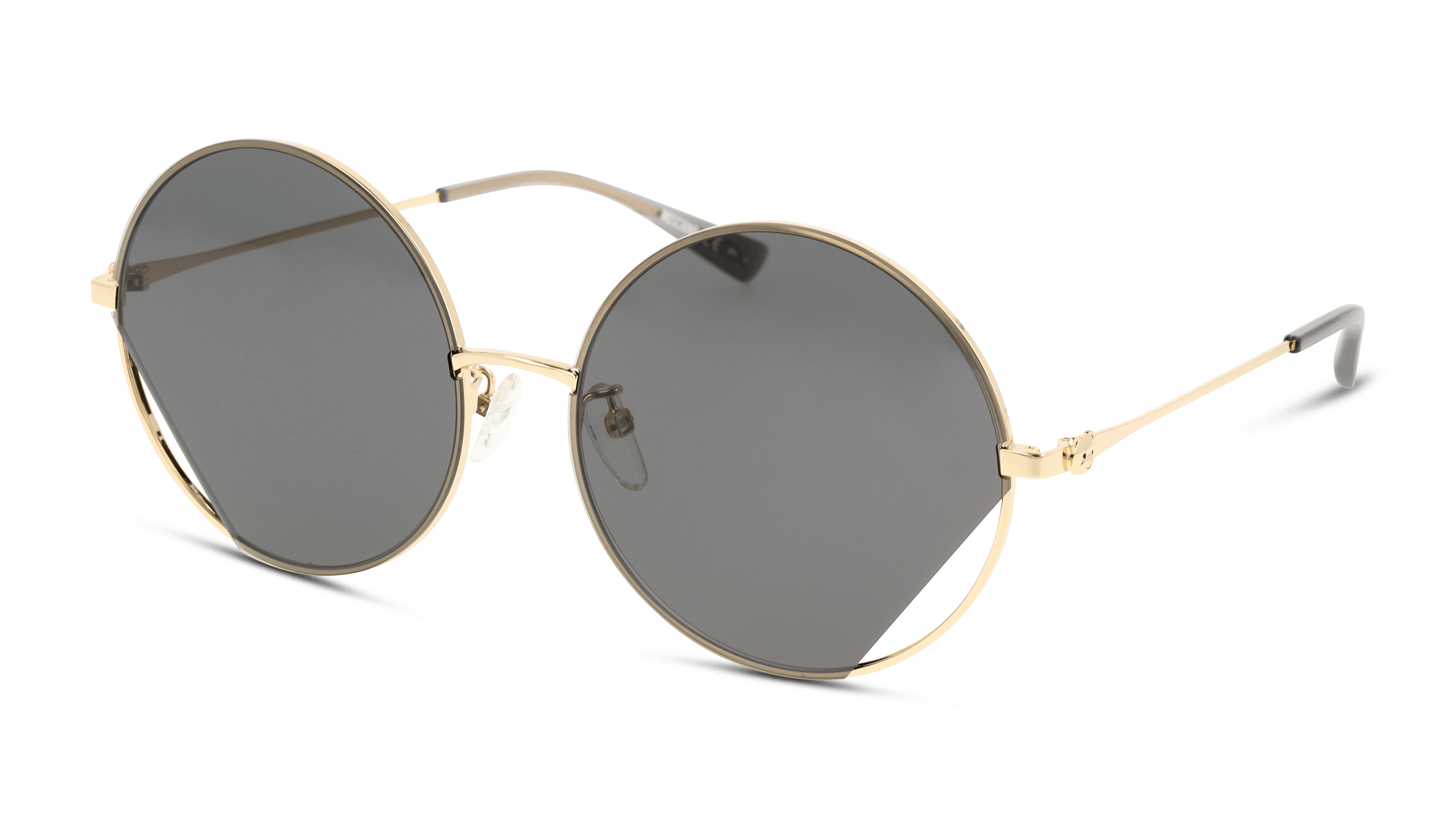 Angle_Left01 Moschino MOS 073/G (J5G) Sunglasses Grey / Gold