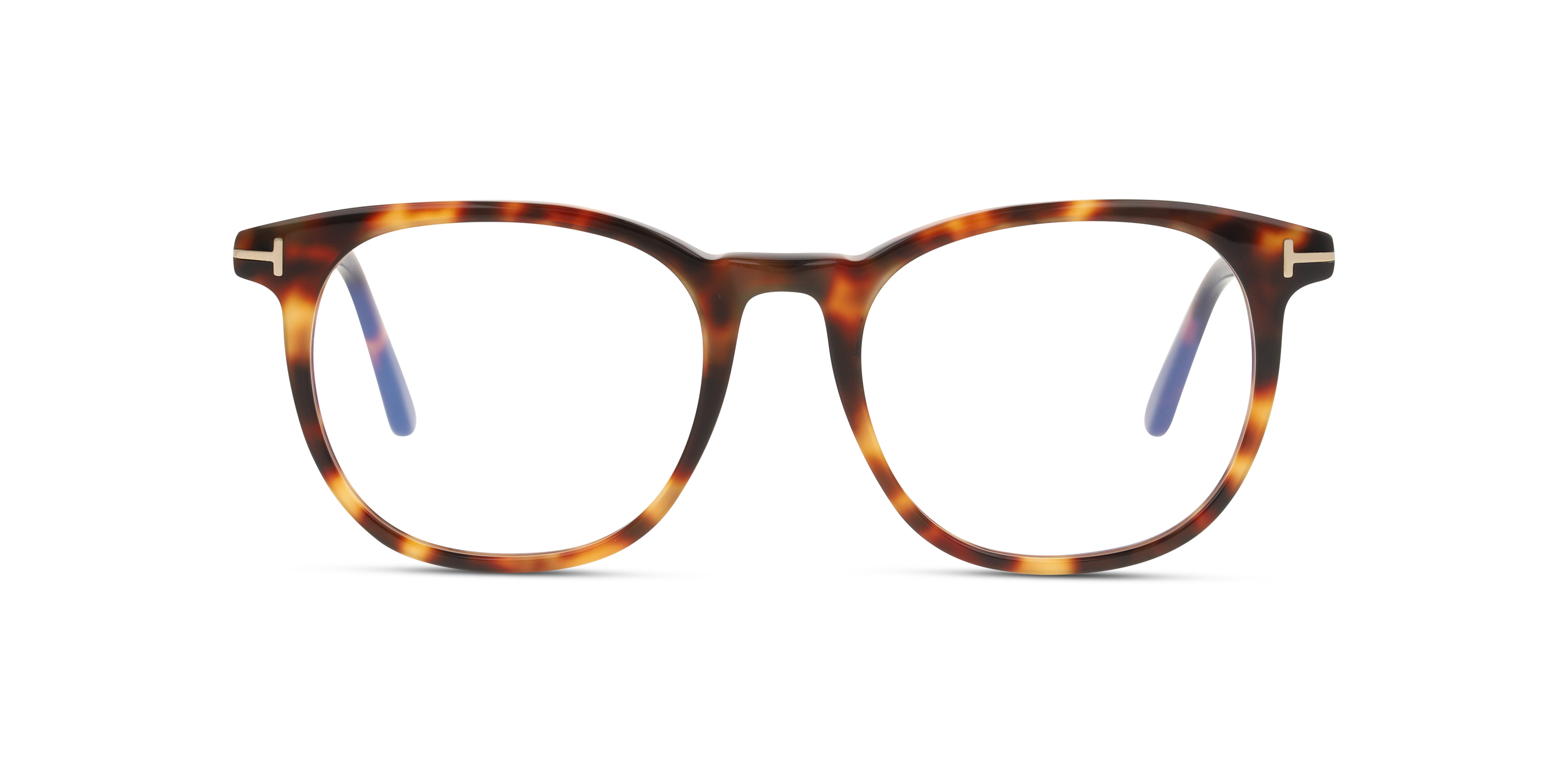 Front Tom Ford FT 5754-B (053) Glasses Transparent / Tortoise Shell