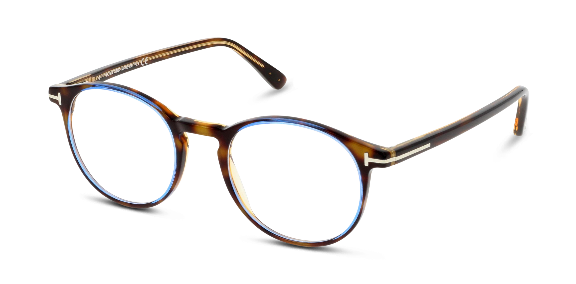 Angle_Left01 Tom Ford FT 5294 Glasses Transparent / Tortoise Shell