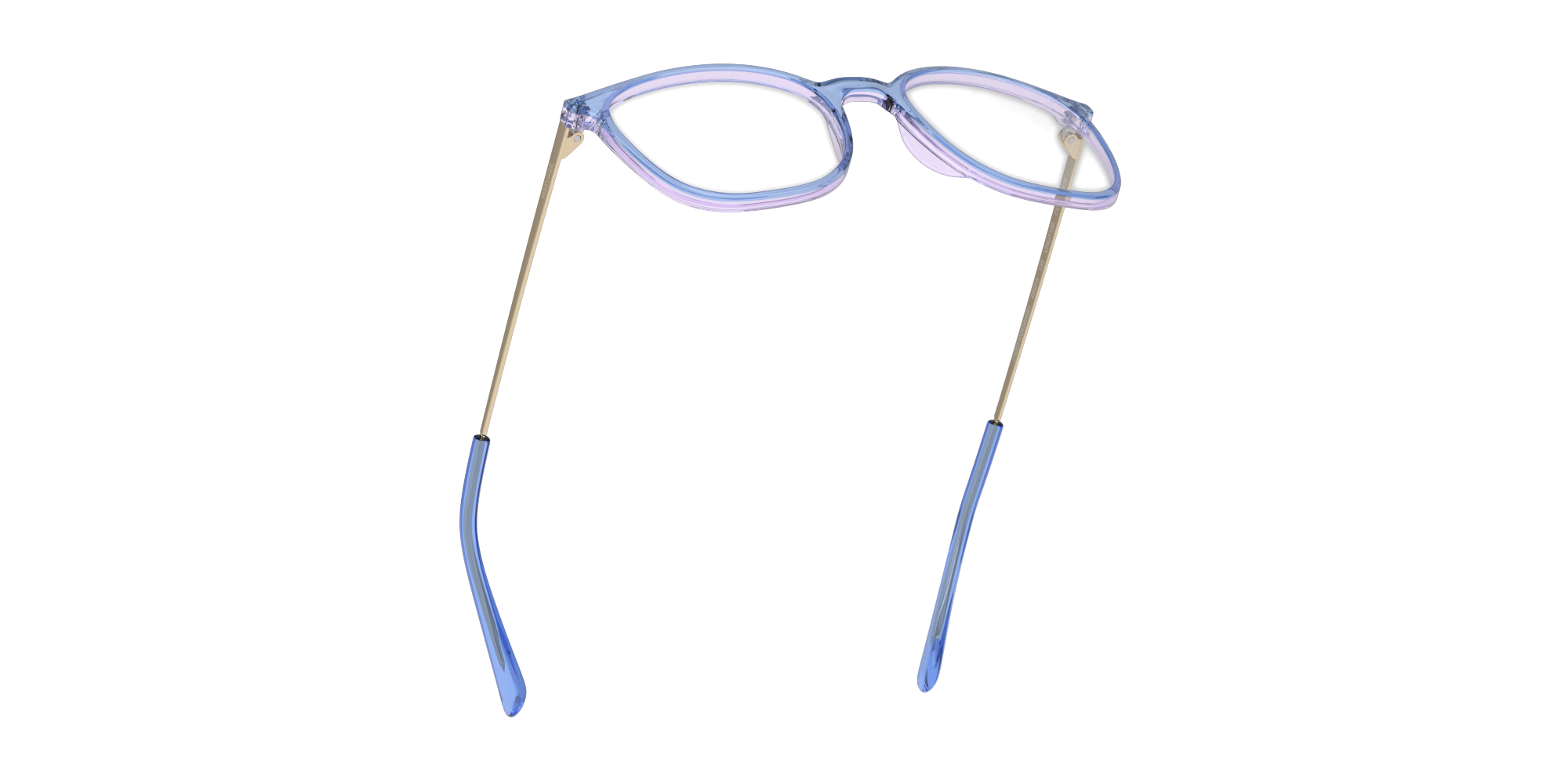 Bottom_Up Unofficial UN OT0159 (LD00) Children's Glasses Transparent / Blue