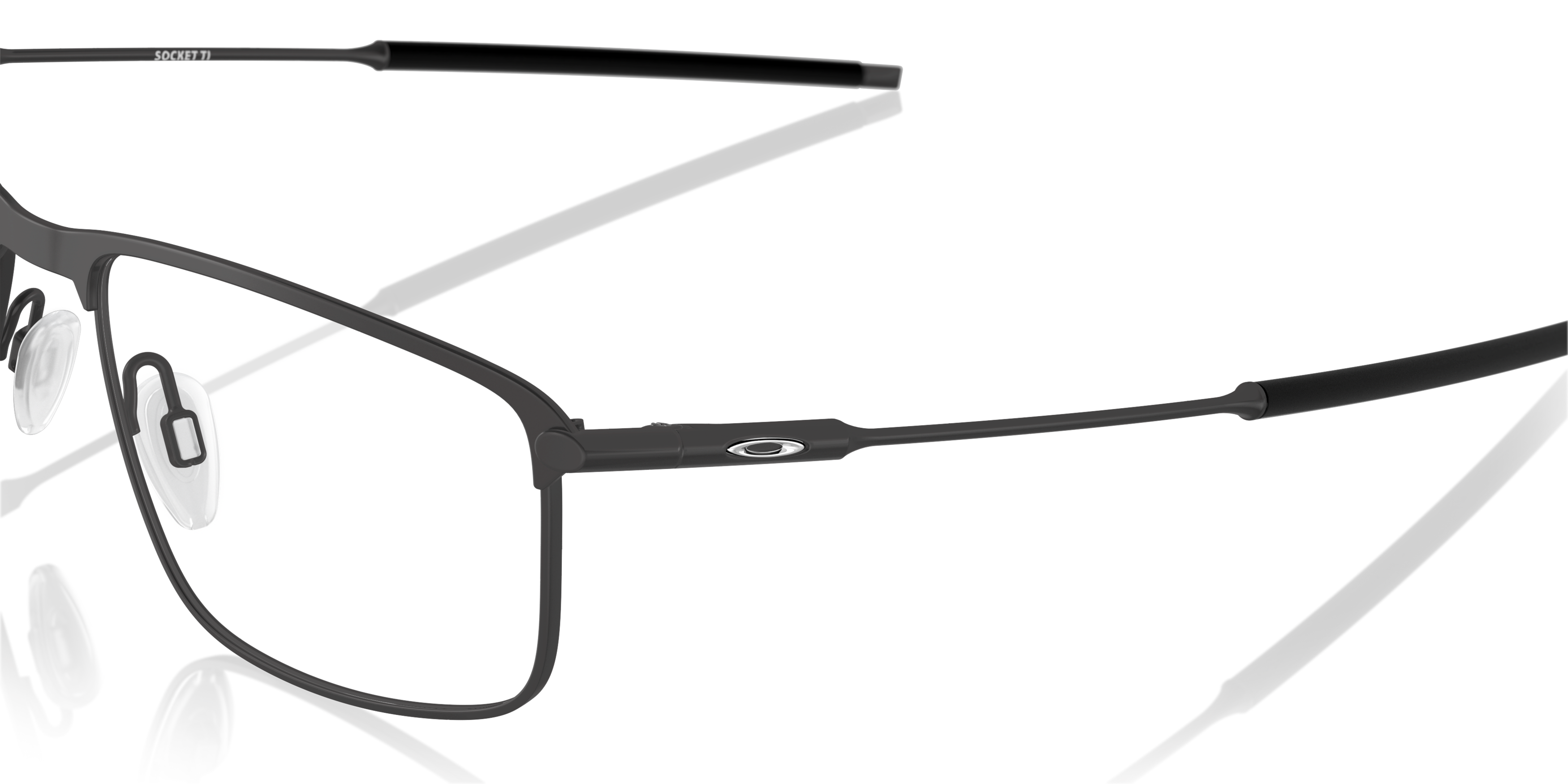 Detail01 Oakley Socket TI OX 5019 Glasses Transparent / Black