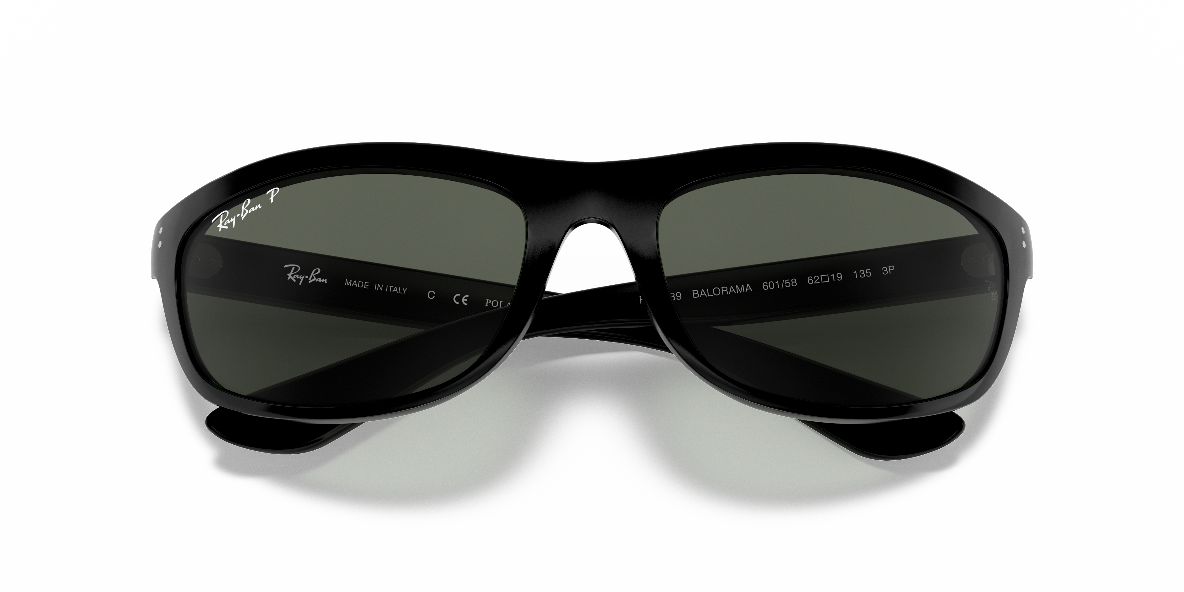 Folded Ray-Ban Balorama RB 4089 Sunglasses Green / Black