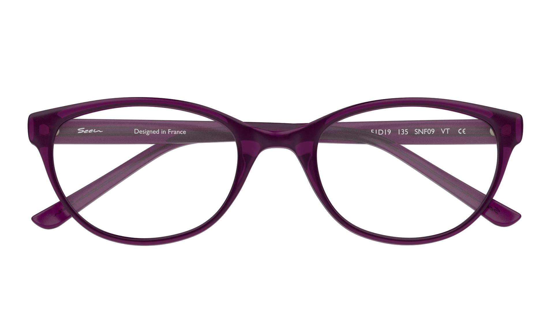 Folded Seen SN EF09 (VT) Glasses Transparent / Violet