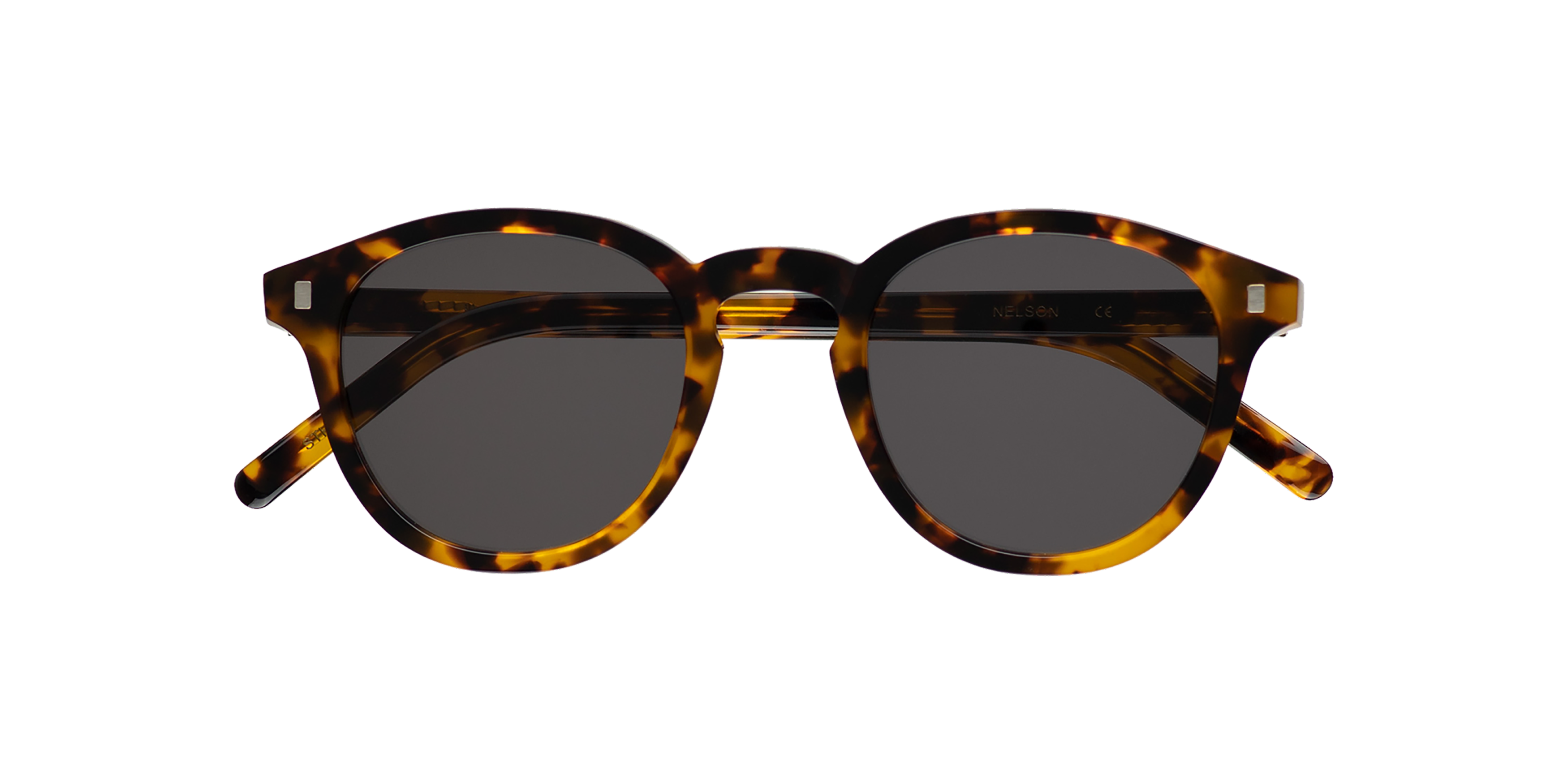 Front Monokel Nelson Sunglasses Grey / Havana