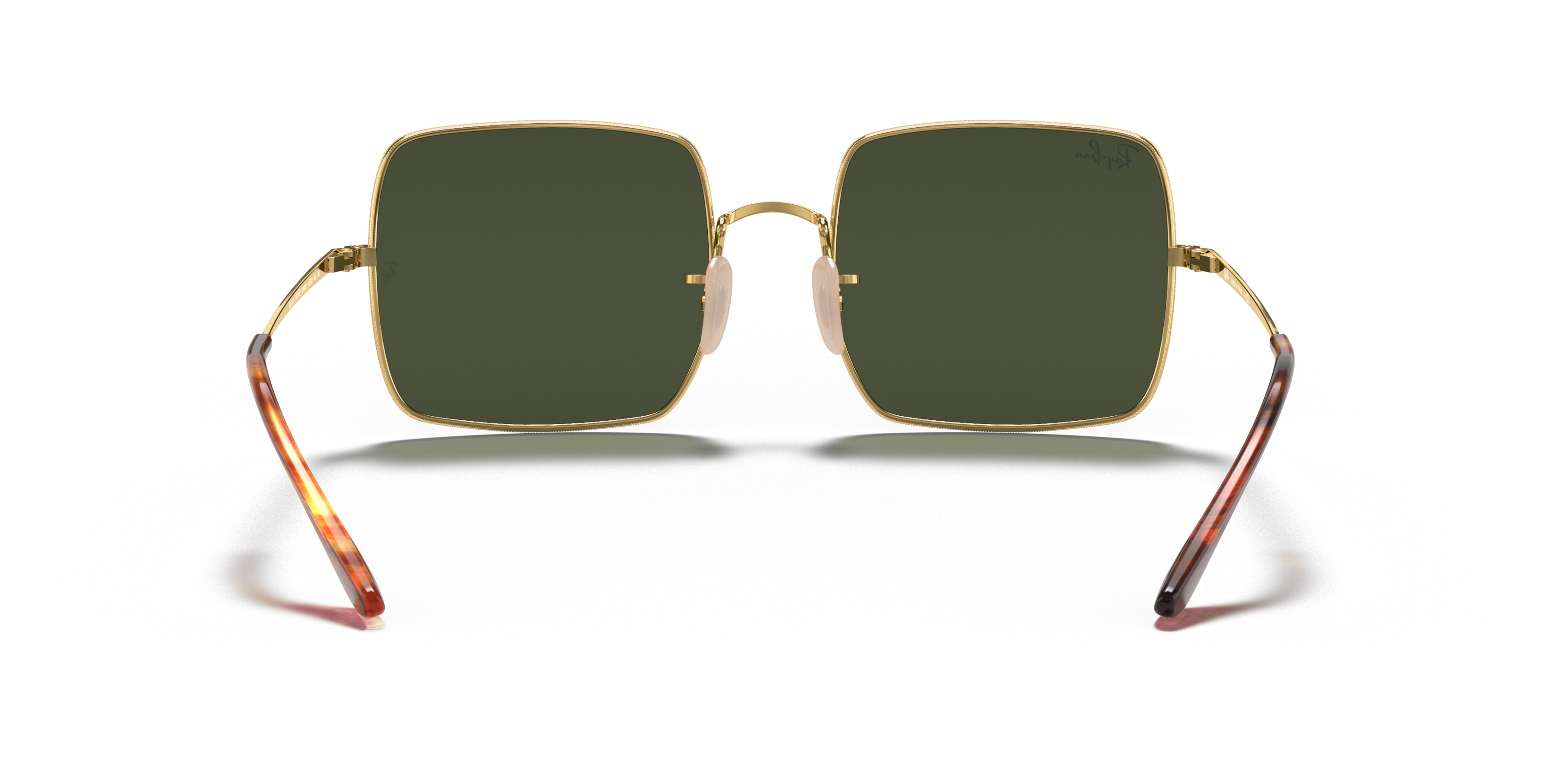 Detail02 Ray-Ban Square RB 1971 (914731) Sunglasses Green / Gold