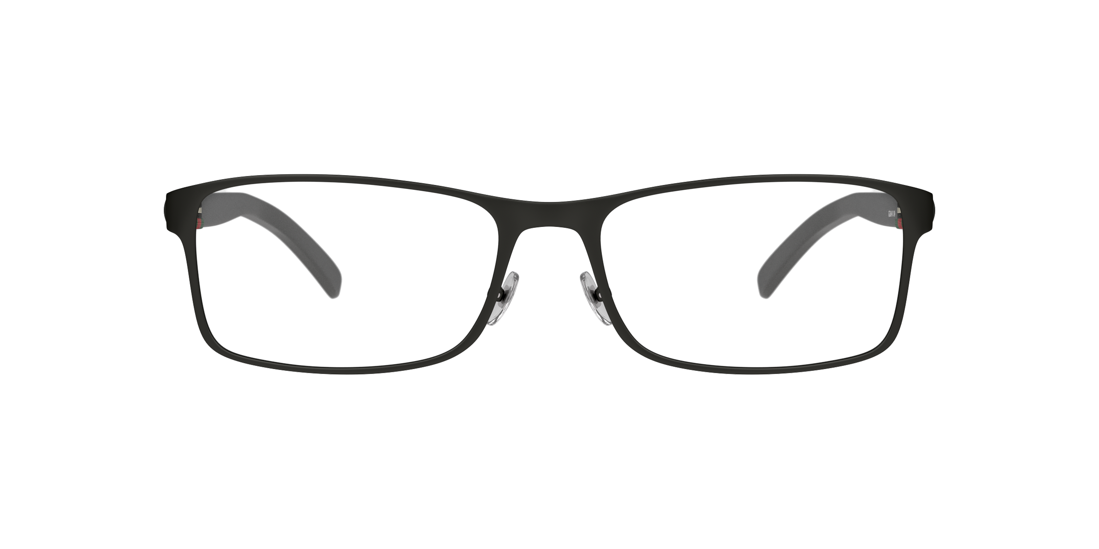 Front Gucci GG 0614O (004) Glasses Transparent / Black