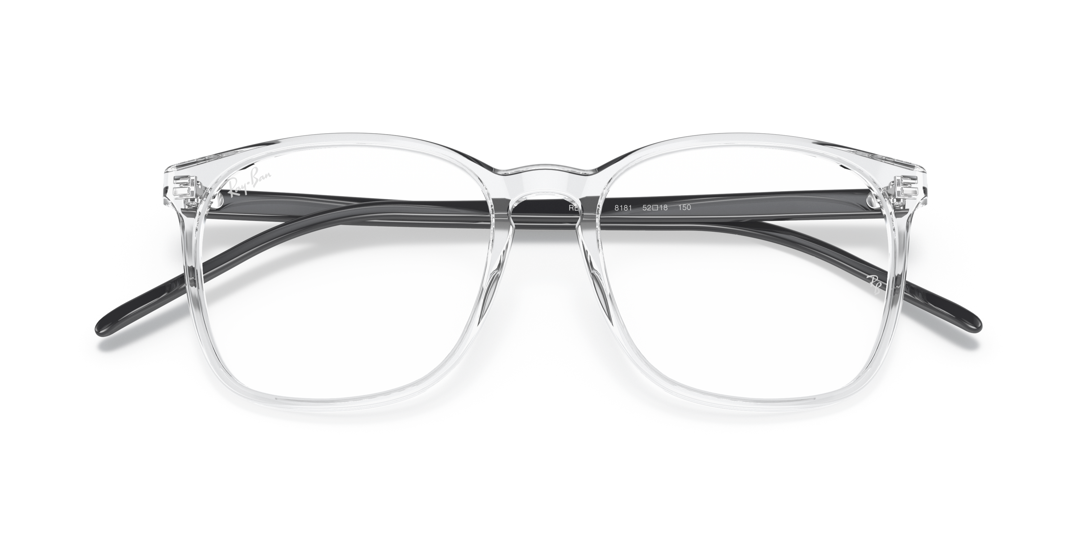 Folded Ray-Ban RX 5387 (8181) Glasses Transparent / Transparent