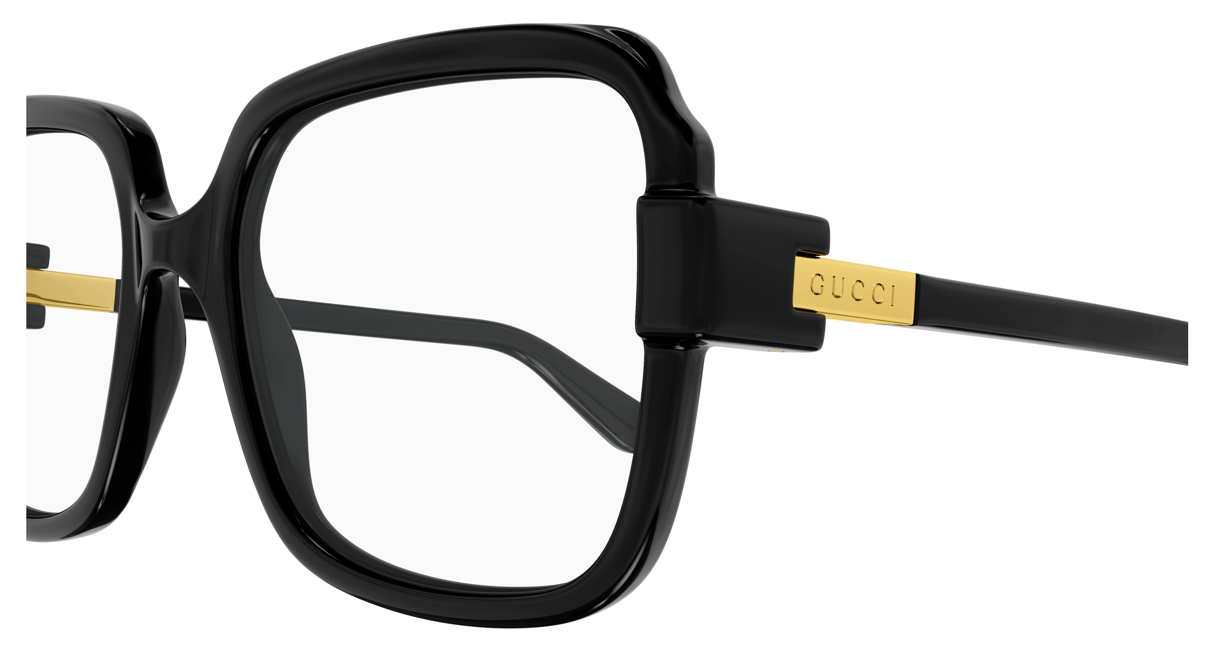 Detail01 Gucci GG 1433O Glasses Transparent / Black