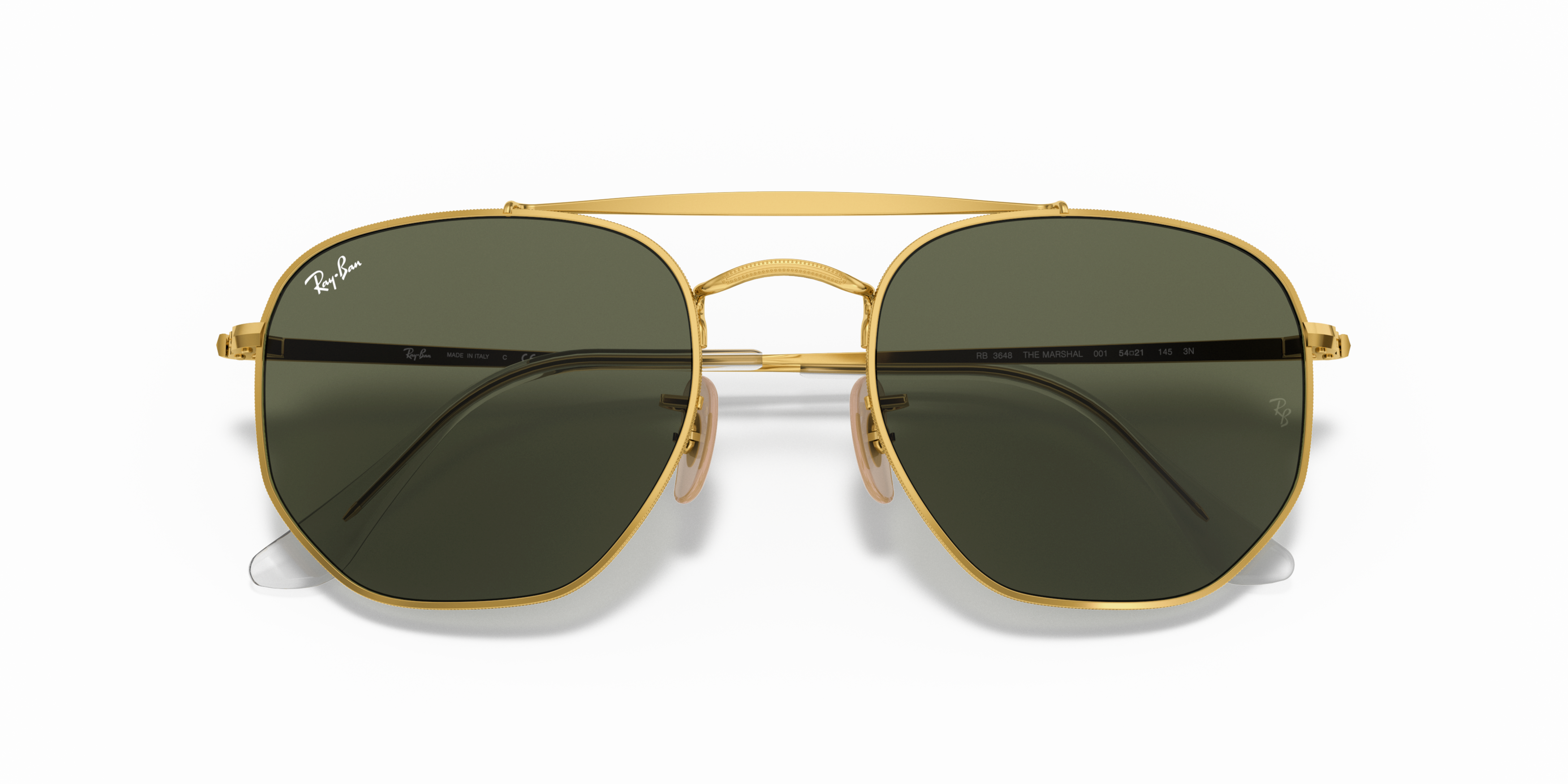 Folded Ray Ban The Marshal 0RB3648 001 Verde / Oro