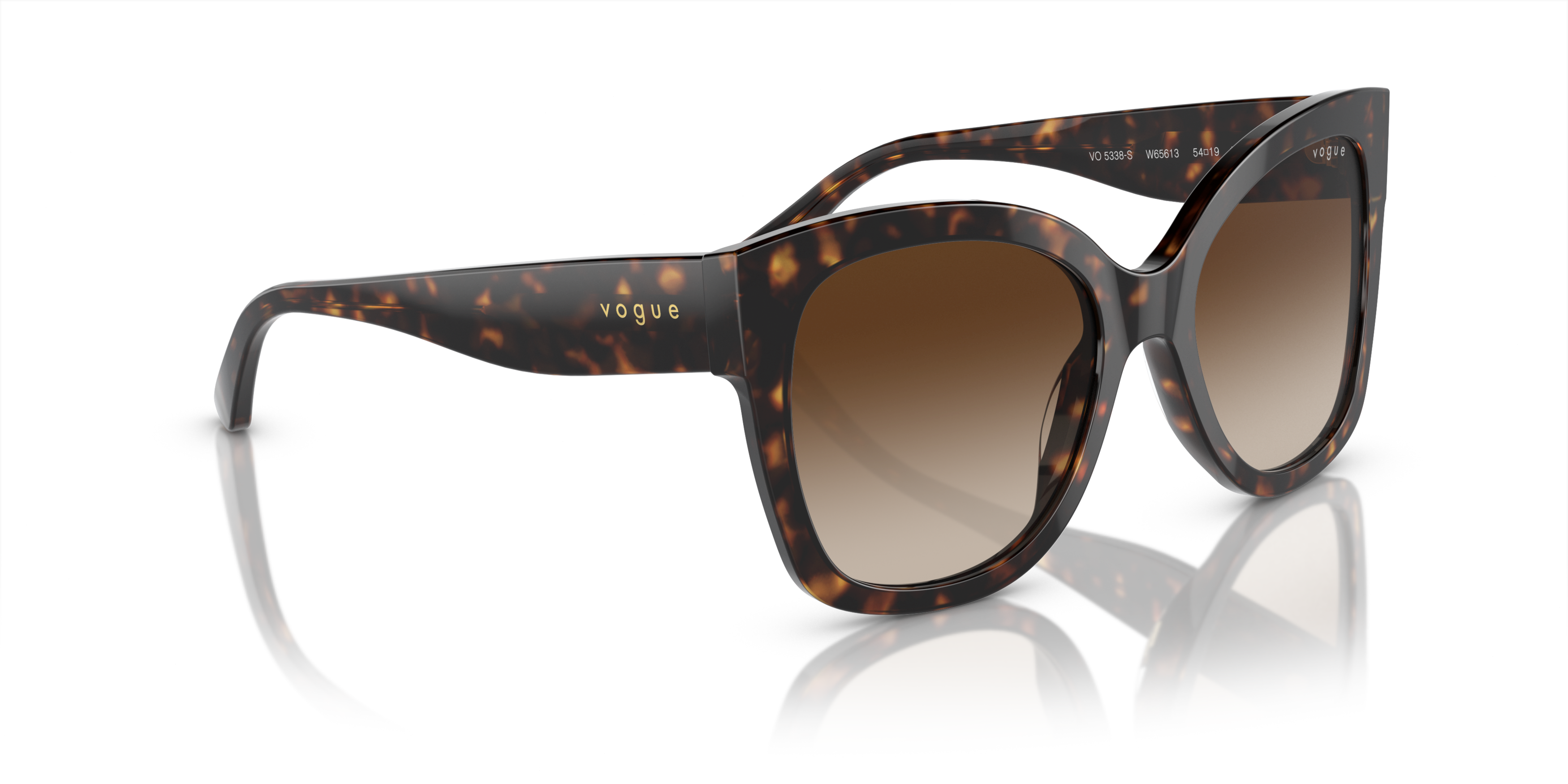 Angle_Right01 Vogue VO 5338S (W65613) Sunglasses Brown / Tortoise Shell