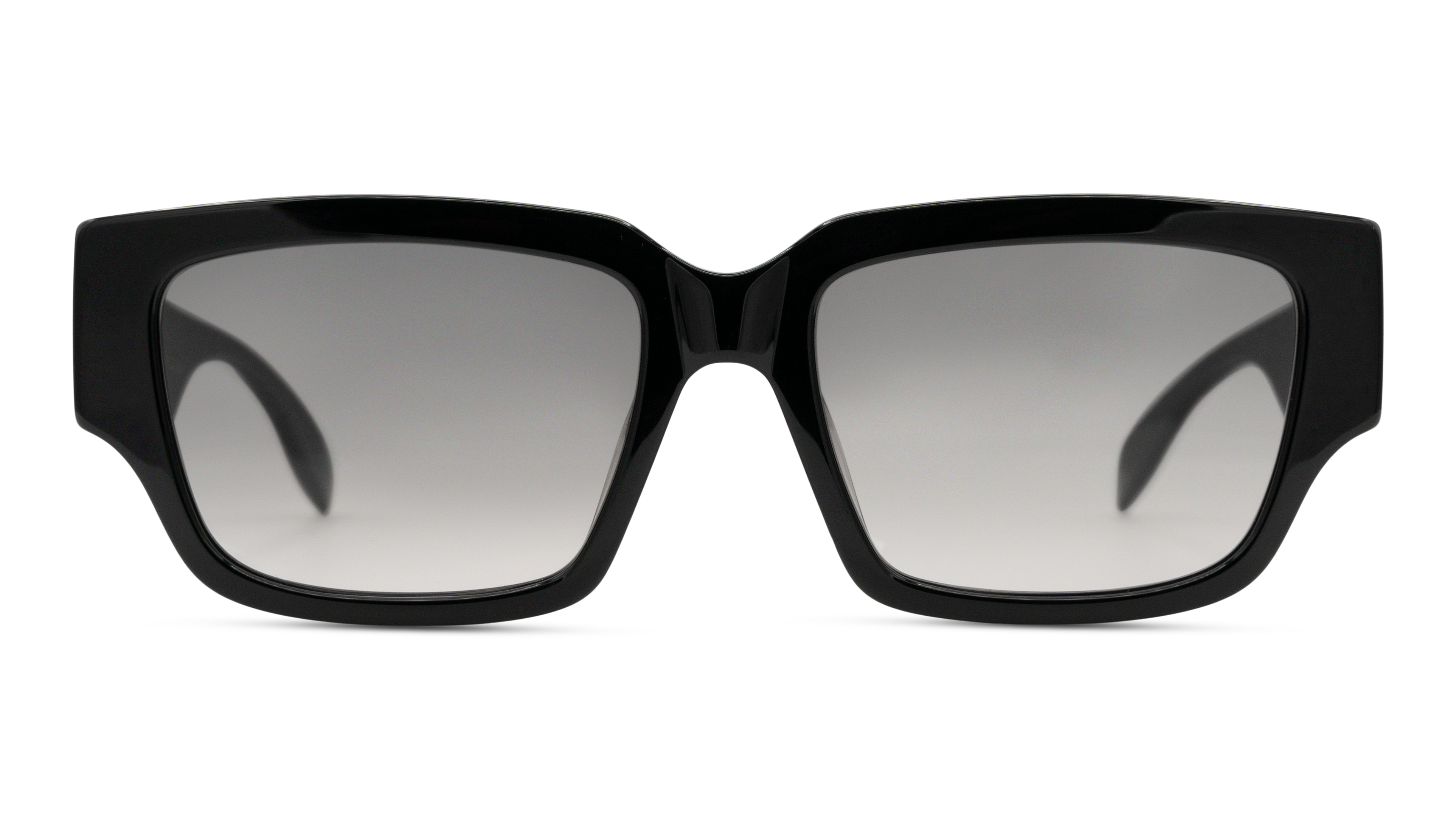 Front Alexander McQueen AM 0329S (001) Sunglasses Grey / Black