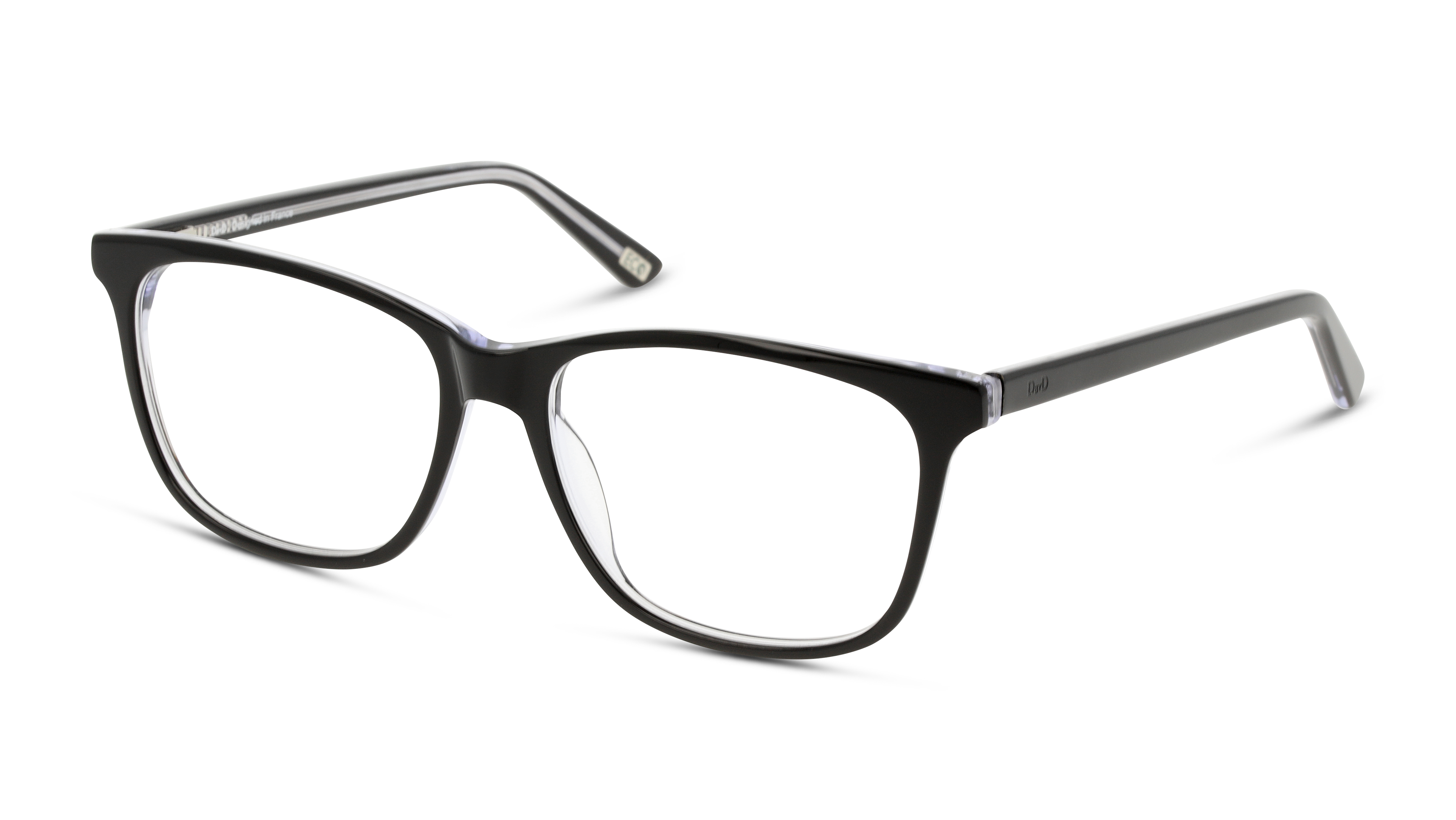 Angle_Left01 DbyD Essentials DB OF0035 Glasses Transparent / Black