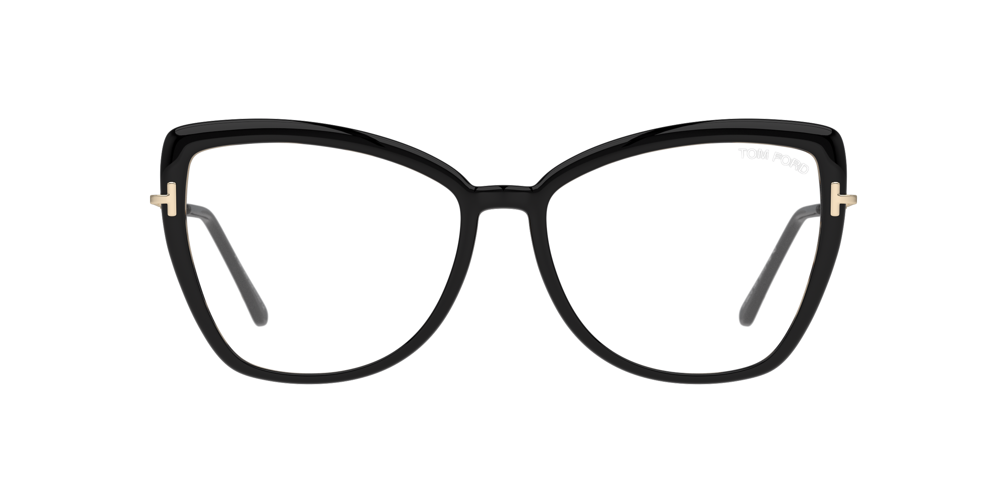 Front Tom Ford FT5882-B Glasses Transparent / Black