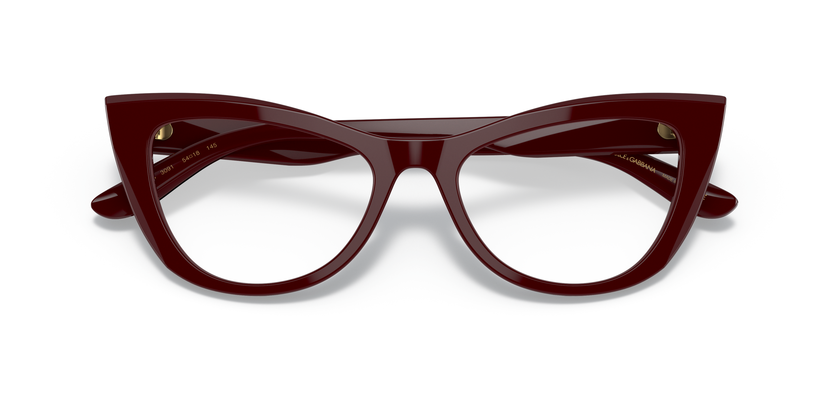 Folded Dolce & Gabbana DG 3354 Glasses Transparent / Red
